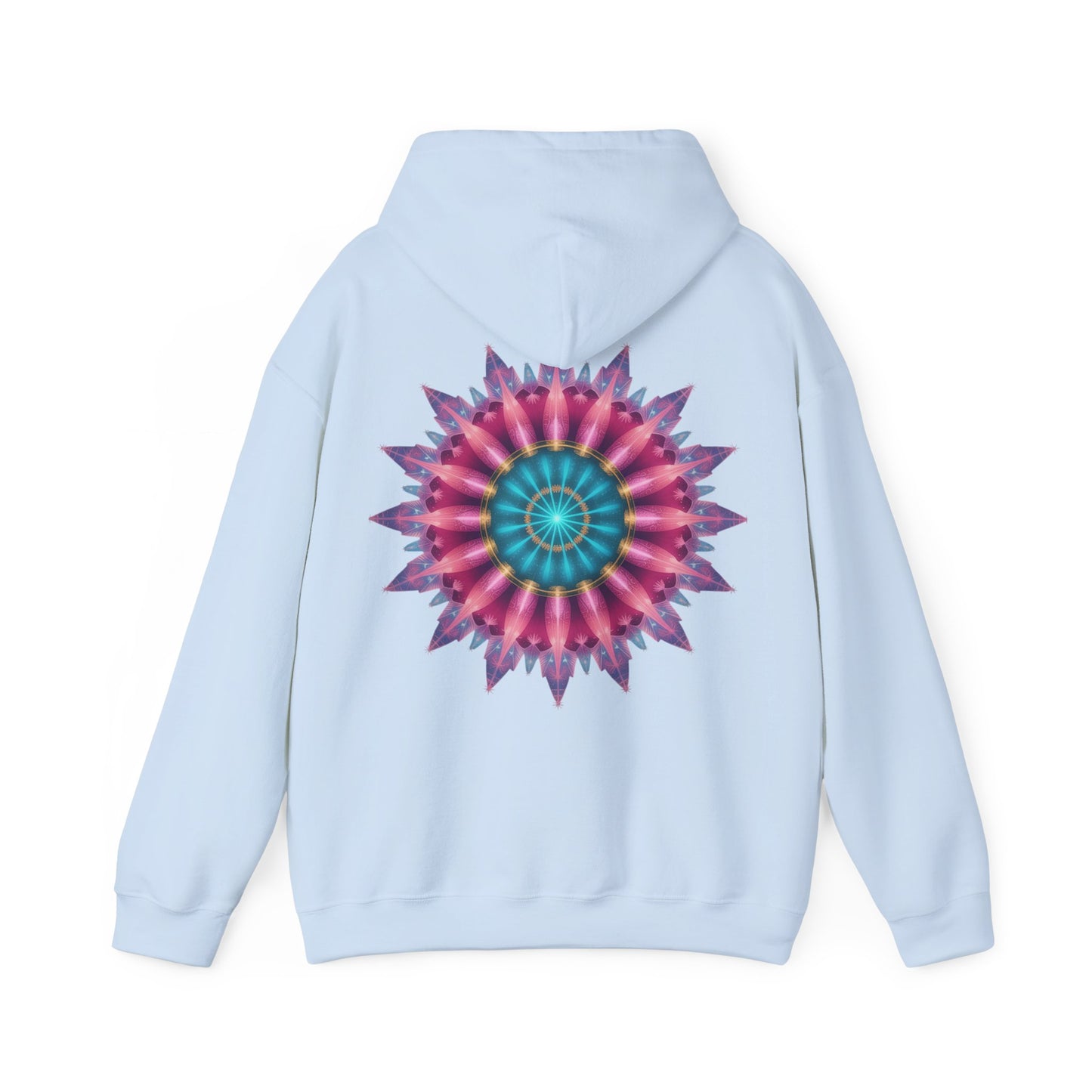 Colorful Mandala Hoodie - Cozy Unisex Heavy Blend™ Sweatshirt for Comfy Days, Gift for Art Lovers, Casual Wear, Festival Apparel