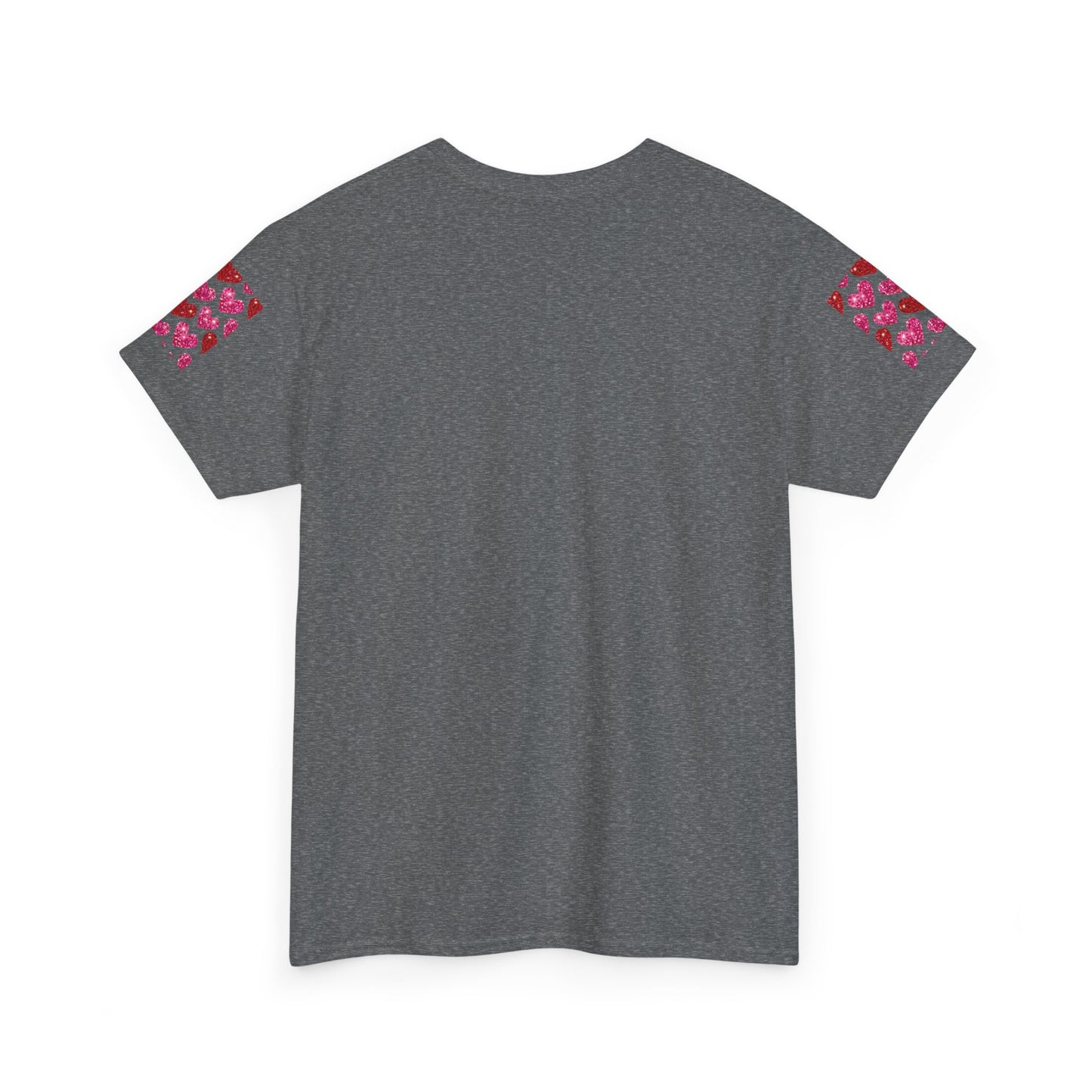 Sparkling Hearts Cotton Tee - Perfect for Valentine's Day & Love Celebrations