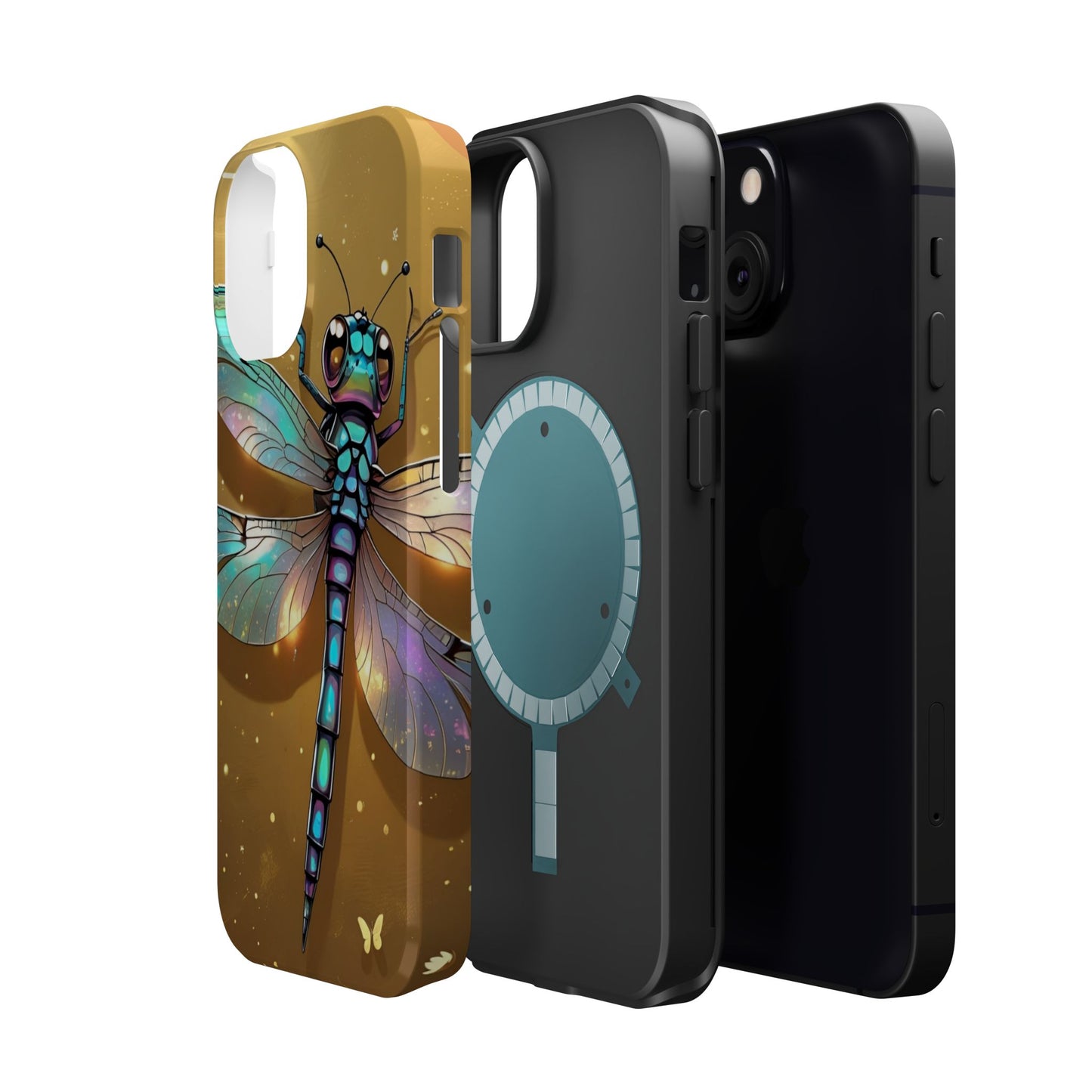 Dragonfly Magnetic Phone Case, Colorful Phone Cover, Gift for Nature Lovers, Unique Phone Accessory, Eco-Friendly Design