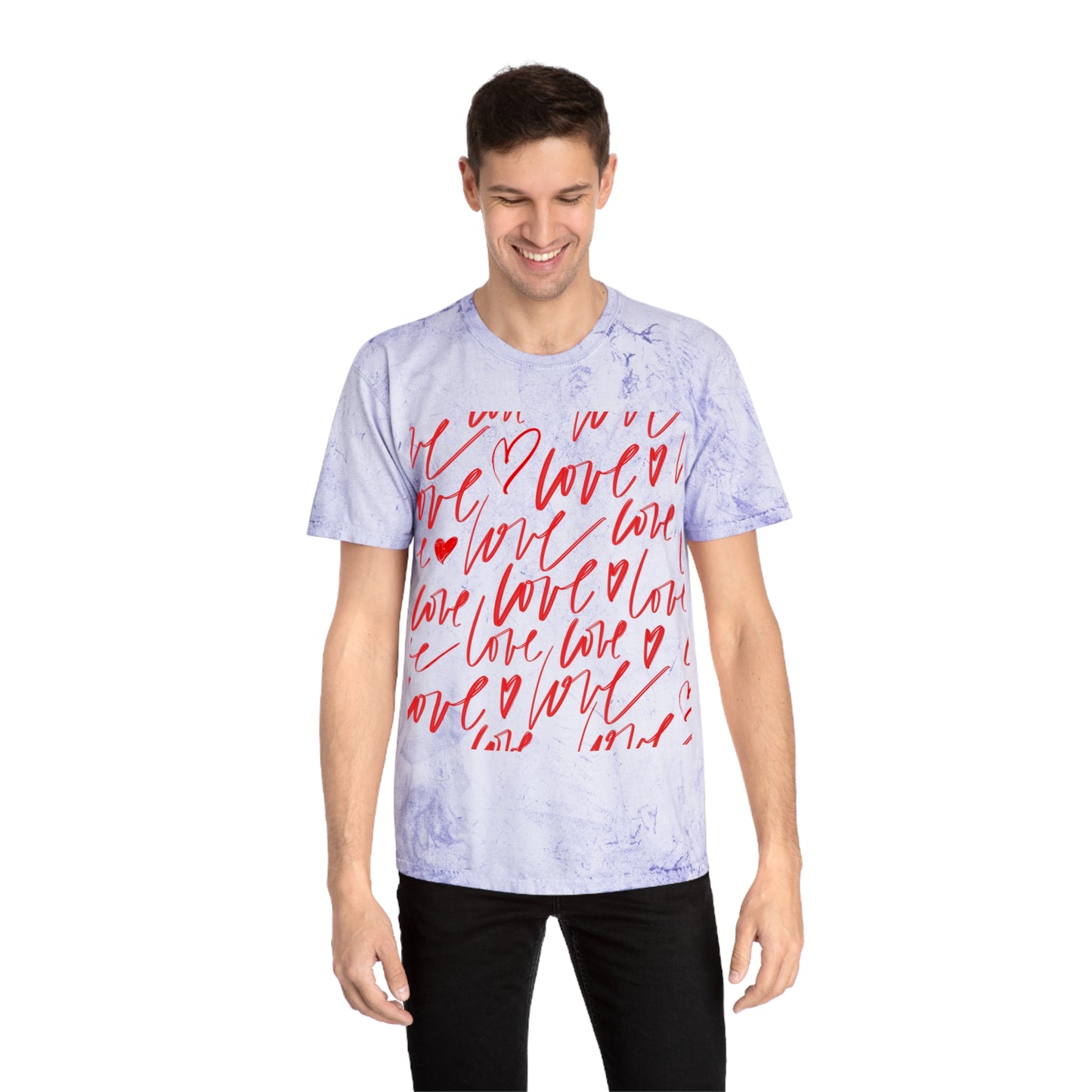 Camiseta Color Blast Love para almas apasionadas