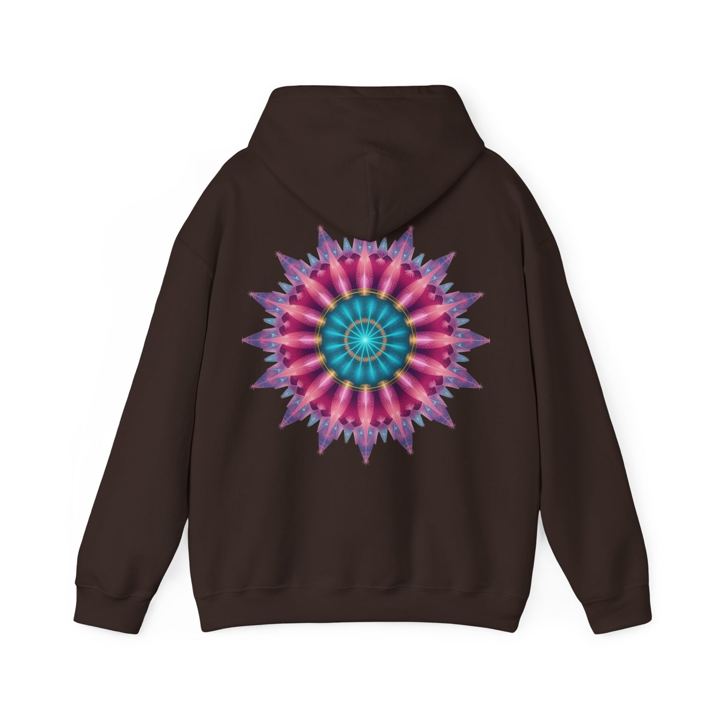 Colorful Mandala Hoodie - Cozy Unisex Heavy Blend™ Sweatshirt for Comfy Days, Gift for Art Lovers, Casual Wear, Festival Apparel