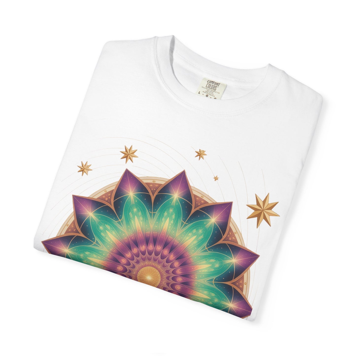 Tie-Dye Mandala T-Shirt, Spiritual Apparel, Bohemian Style Tee, Festival Wear, Eco-Friendly Fashion