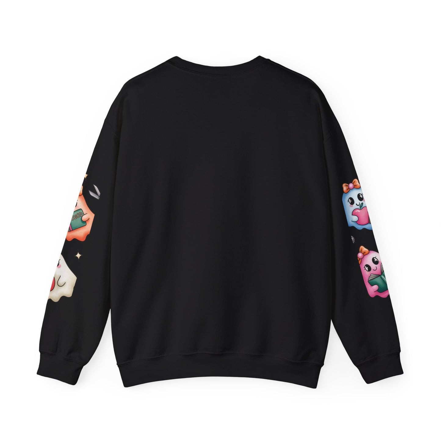Cute Ghosts Women Crewneck Sweatshirt, Cozy Halloween Apparel, Spooky Season Outfit, Gift for Ghost Lovers, Funny Sweatshirt for Fall