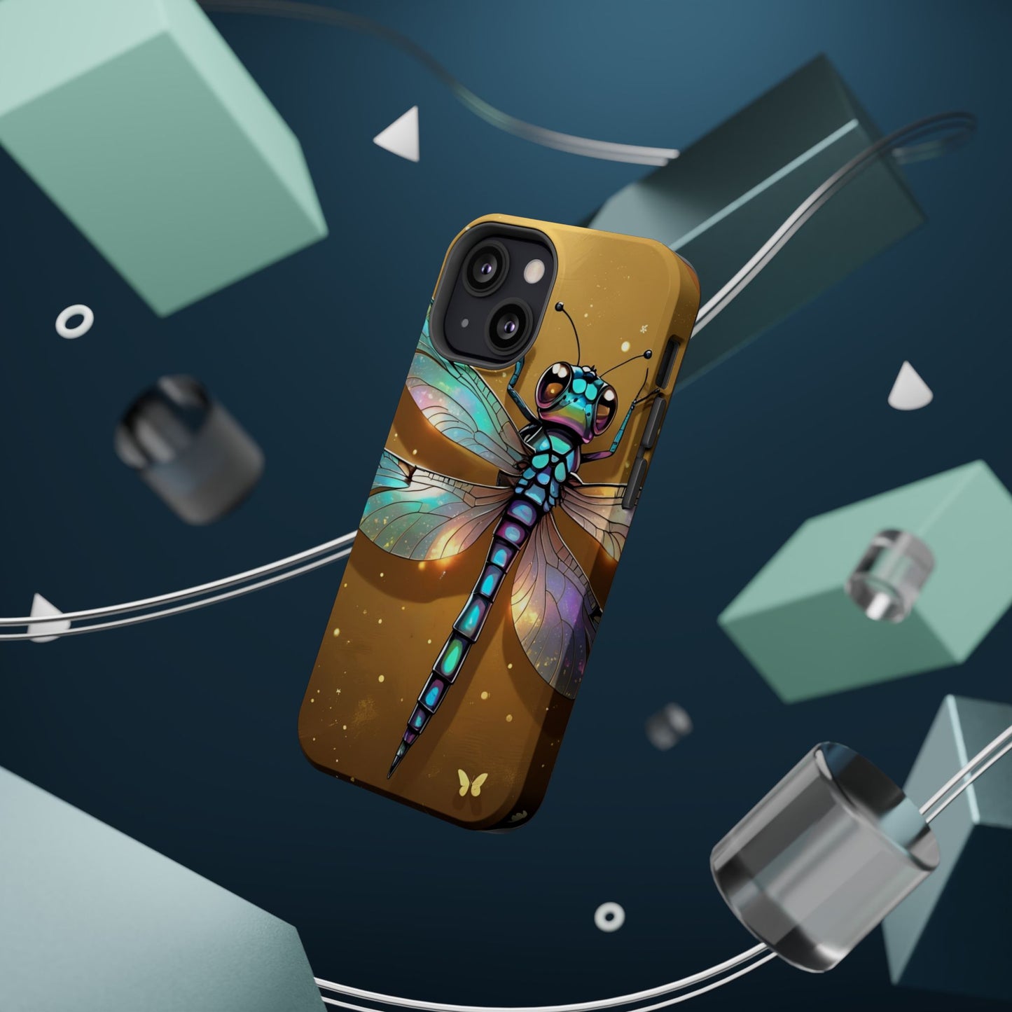 Dragonfly Magnetic Phone Case, Colorful Phone Cover, Gift for Nature Lovers, Unique Phone Accessory, Eco-Friendly Design