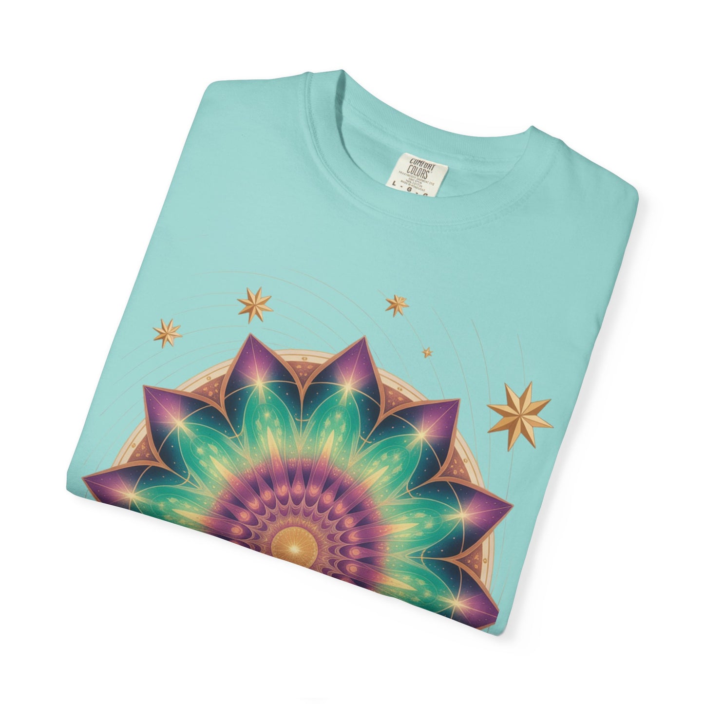 Tie-Dye Mandala T-Shirt, Spiritual Apparel, Bohemian Style Tee, Festival Wear, Eco-Friendly Fashion
