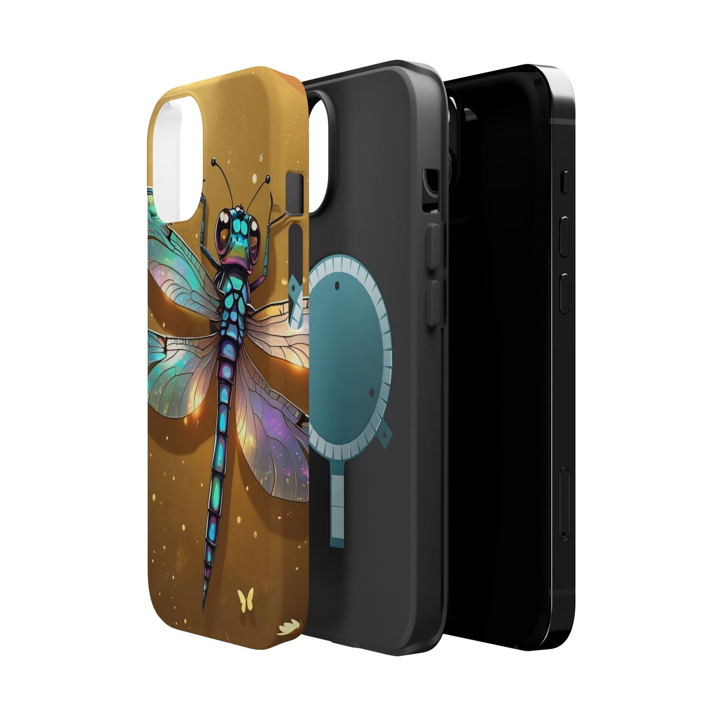 Dragonfly Magnetic Phone Case, Colorful Phone Cover, Gift for Nature Lovers, Unique Phone Accessory, Eco-Friendly Design