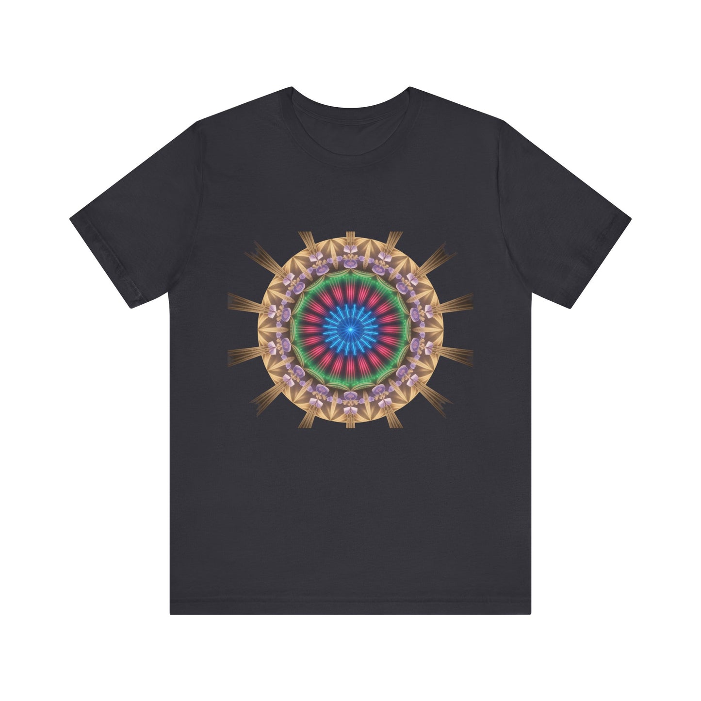 Vibrant Mandala Women Tee, Festival Wear, Boho Style, Casual Summer Tee, Gift for Friends