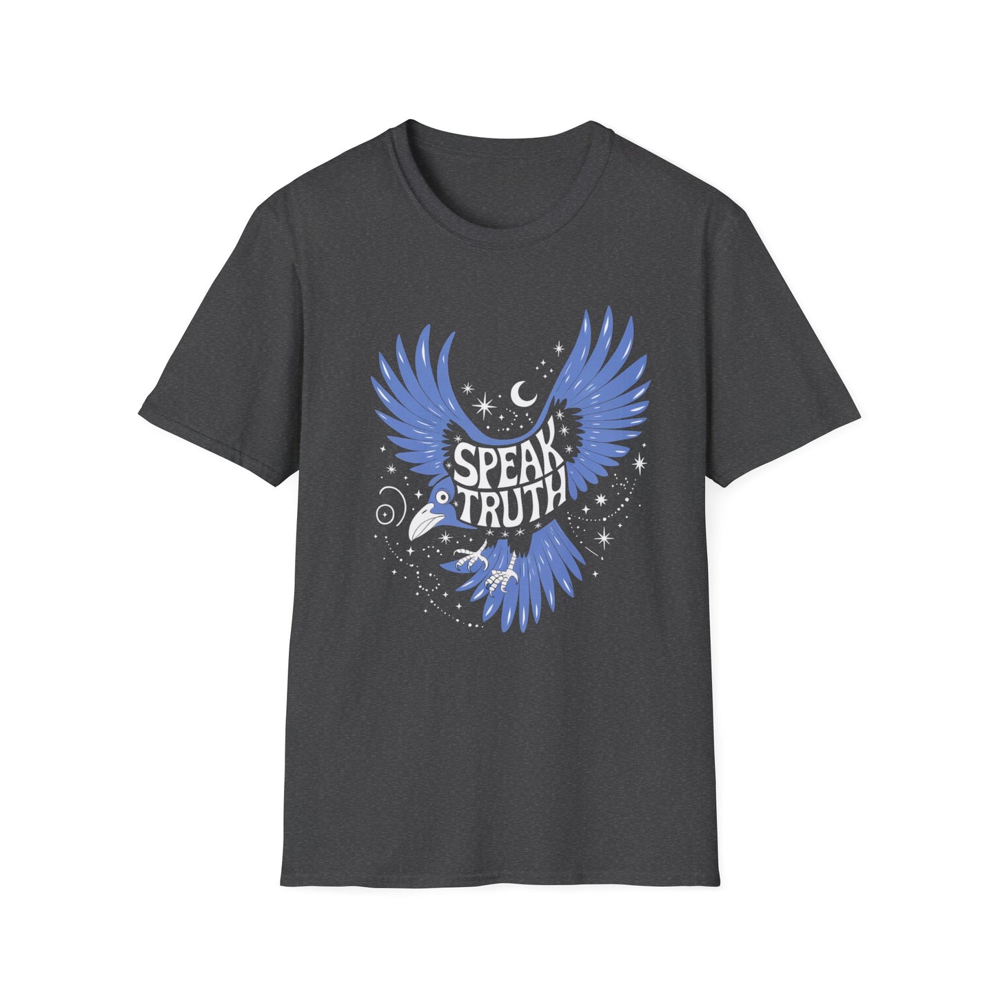 Blue Bird Graphic Womens T-Shirt, Casual Wear, Gift for Bird Lovers, Nature-Themed Apparel, Comfortable Everyday Tee