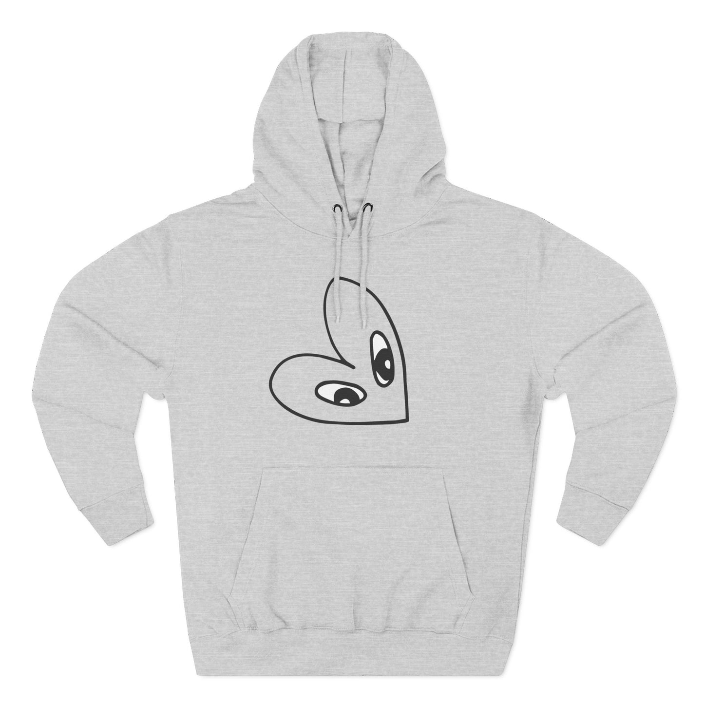 Sudadera con capucha de polar de tres paneles con gráfico Love