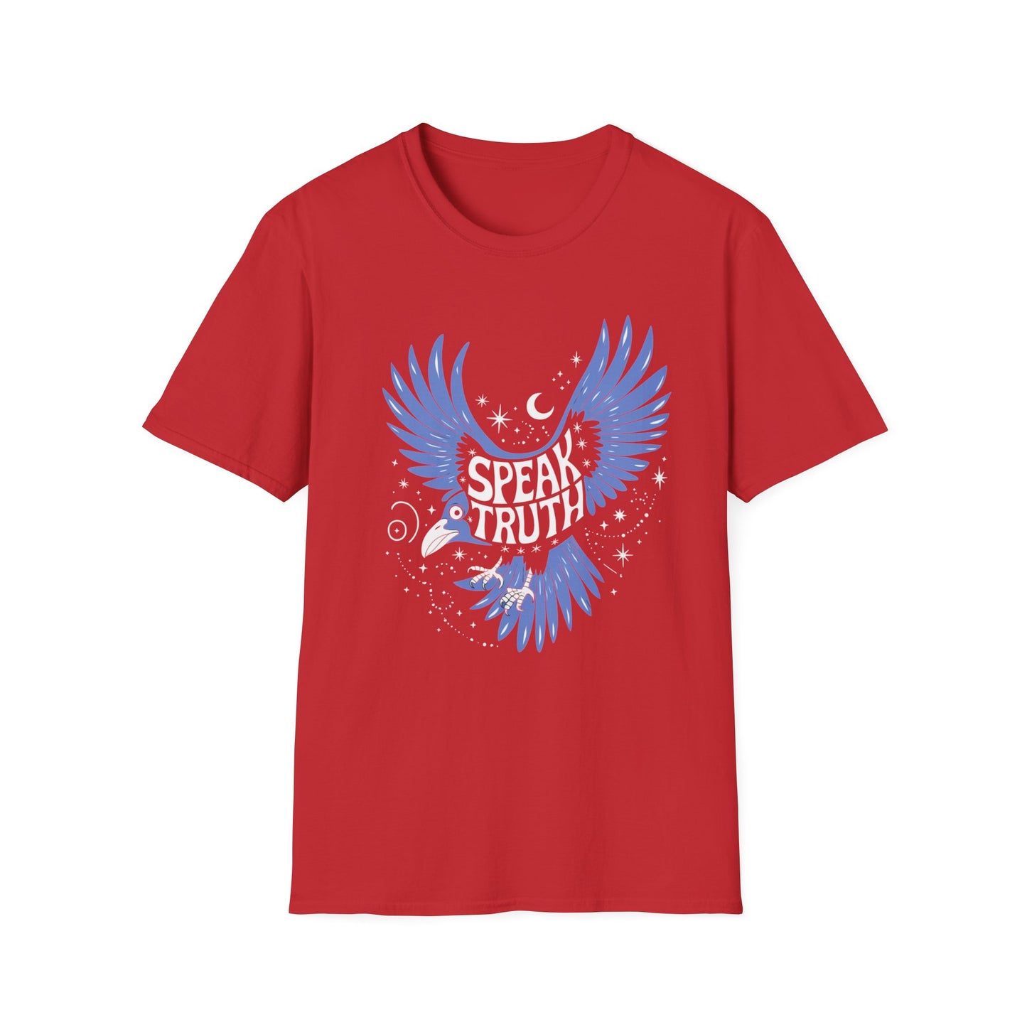 Blue Bird Graphic Womens T-Shirt, Casual Wear, Gift for Bird Lovers, Nature-Themed Apparel, Comfortable Everyday Tee