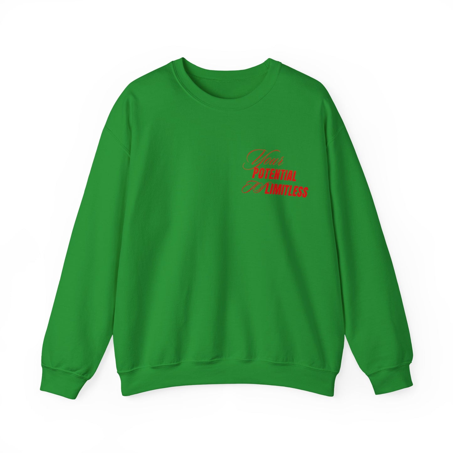 Inspirational Crewneck Sweatshirt - "Your Potential is Limitless"