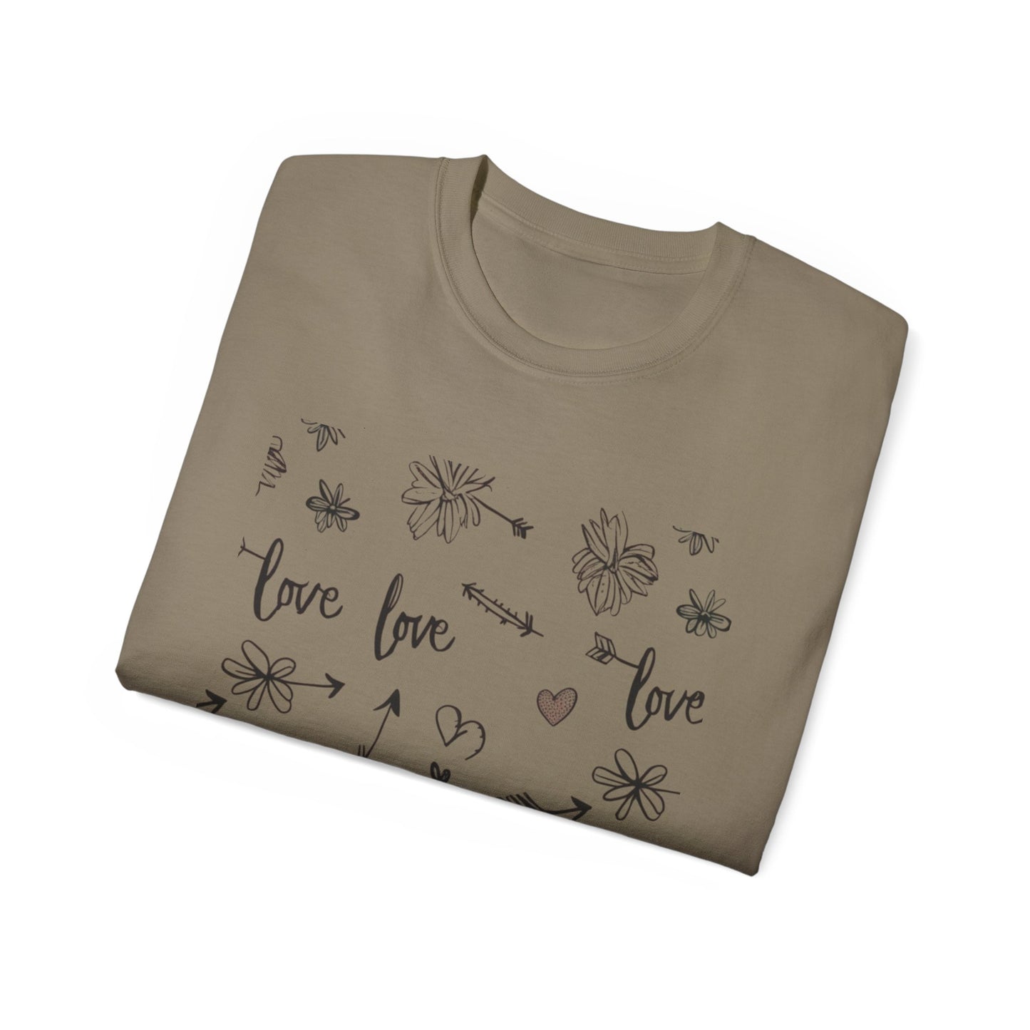 Maglietta Love Floral Ultra Cotton - Maglietta carina e comoda per ogni occasione