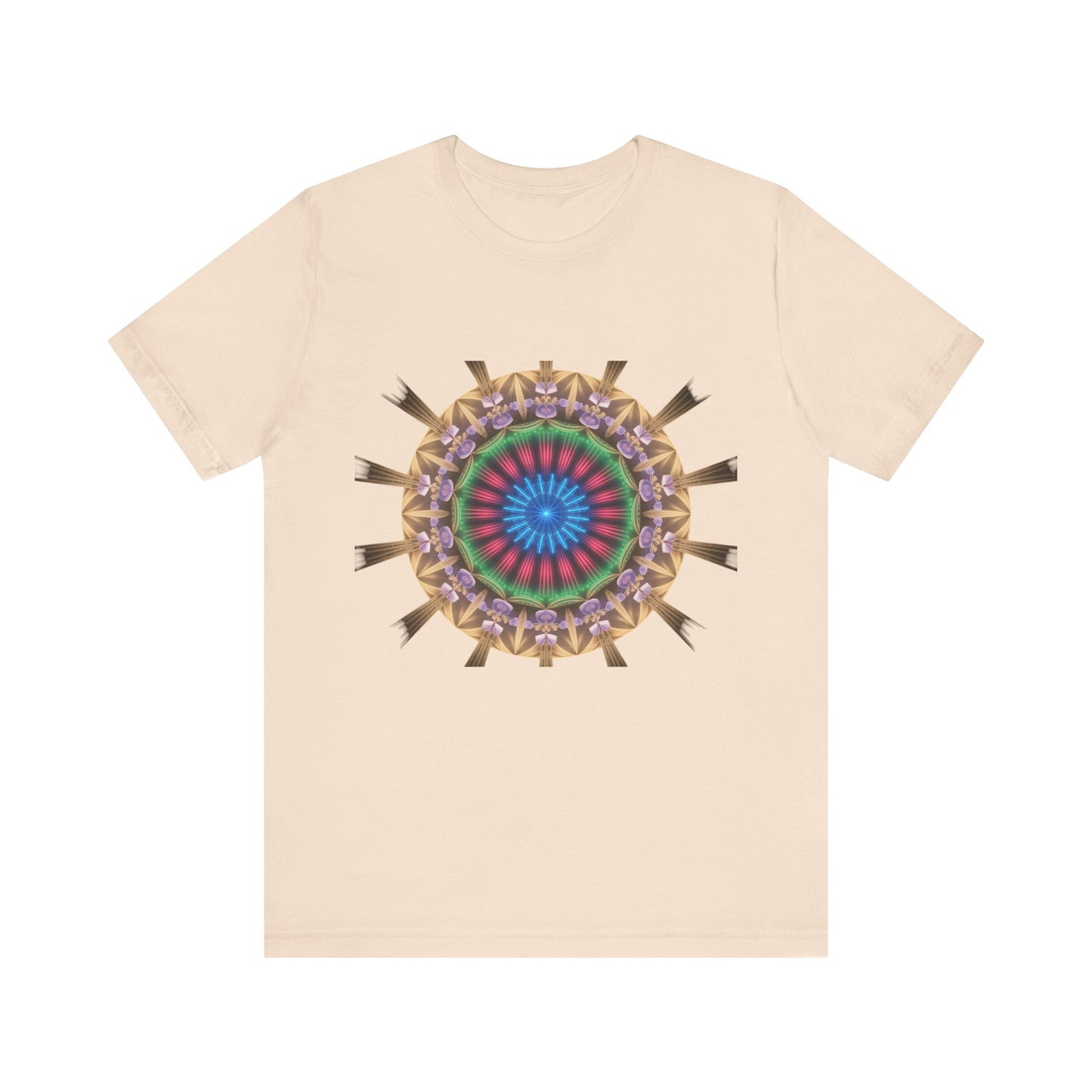 Vibrant Mandala Women Tee, Festival Wear, Boho Style, Casual Summer Tee, Gift for Friends