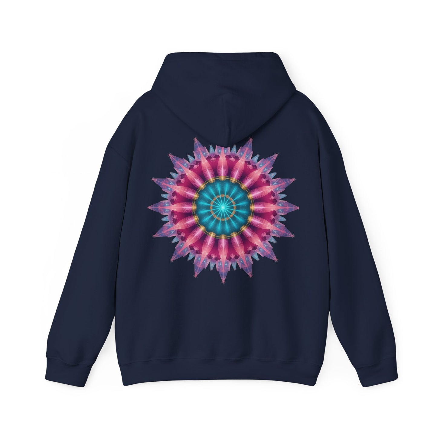 Colorful Mandala Hoodie - Cozy Unisex Heavy Blend™ Sweatshirt for Comfy Days, Gift for Art Lovers, Casual Wear, Festival Apparel