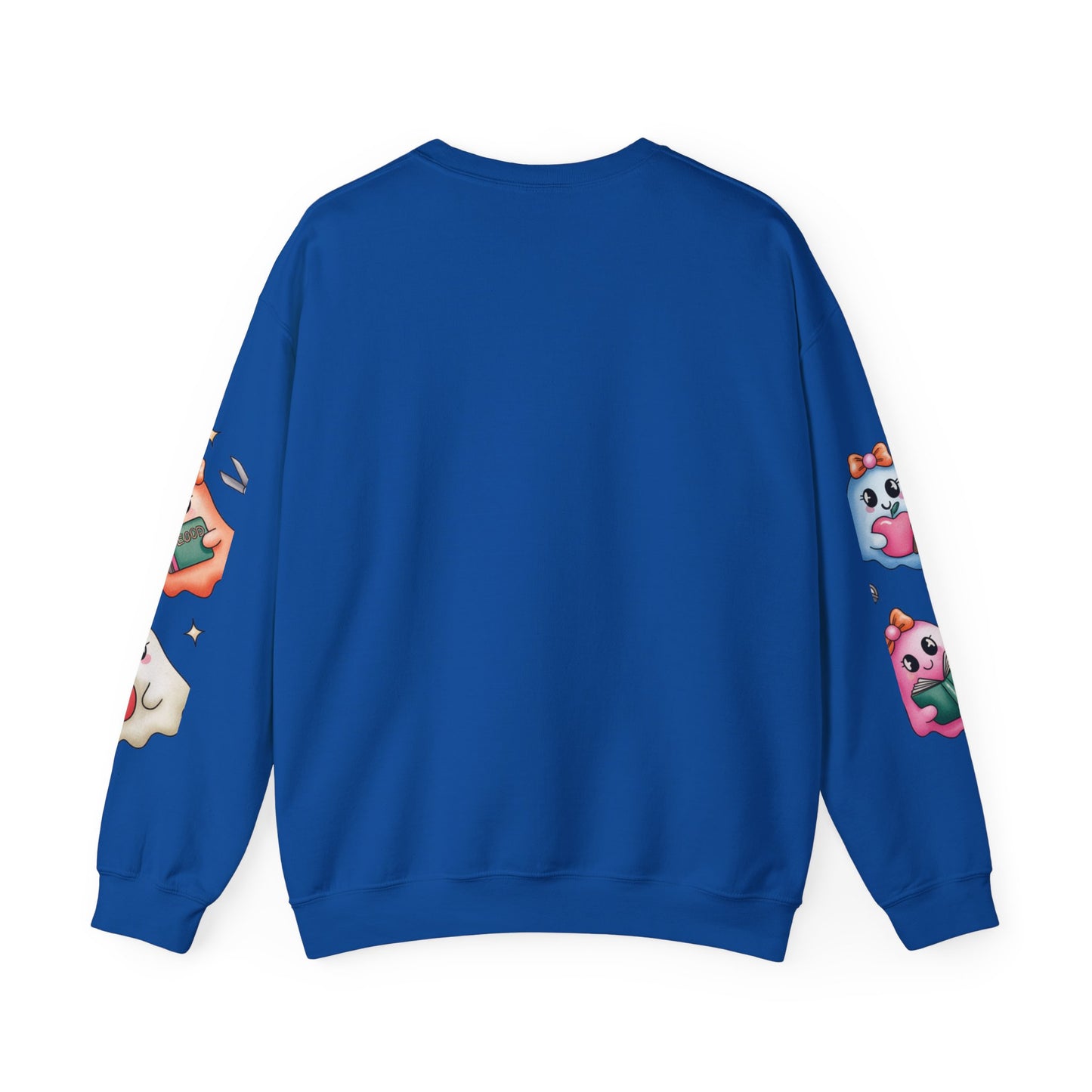 Cute Ghosts Women Crewneck Sweatshirt, Cozy Halloween Apparel, Spooky Season Outfit, Gift for Ghost Lovers, Funny Sweatshirt for Fall