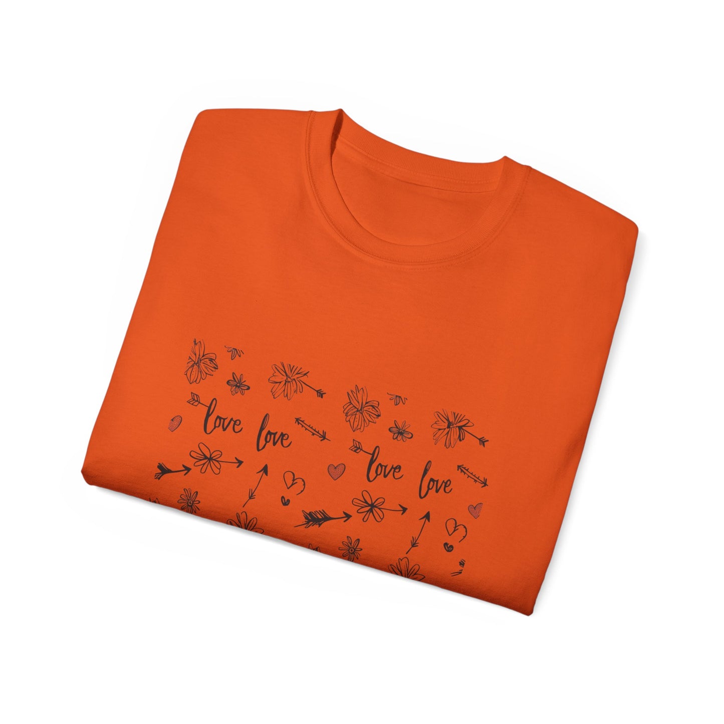 Love Floral Ultra Cotton Tee - Cute & Comfortable Shirt for Every Occasion