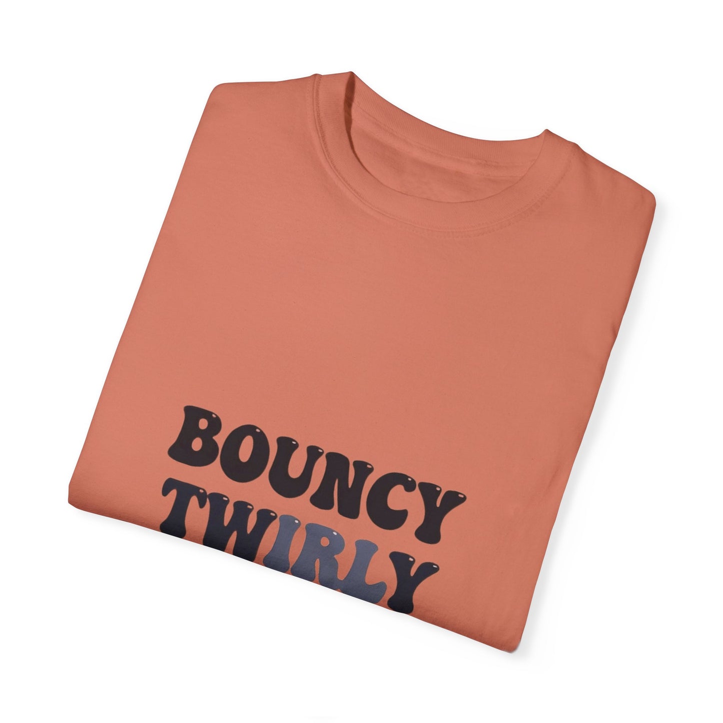 Bouncy Twirly Adorable T-Shirt – Men Garment-Dyed Tee for Fun Lovin' Souls