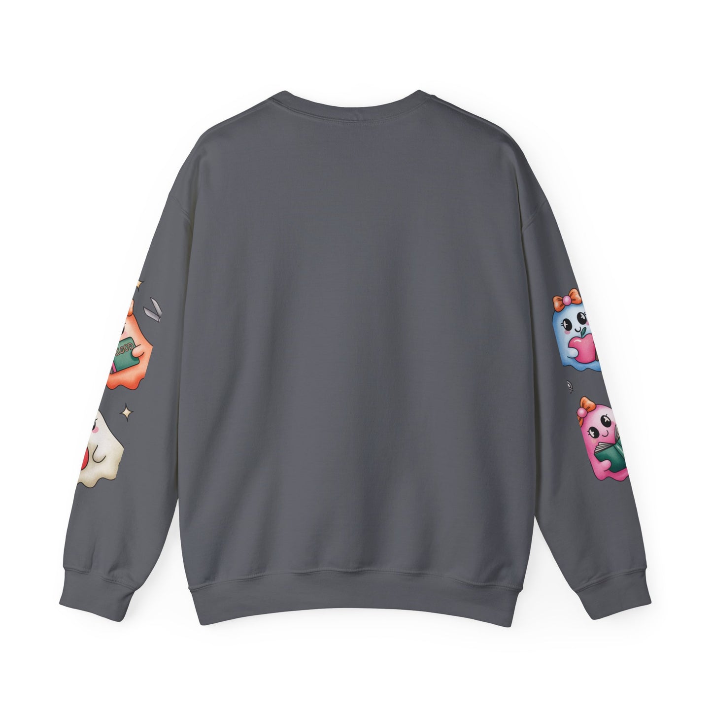 Cute Ghosts Women Crewneck Sweatshirt, Cozy Halloween Apparel, Spooky Season Outfit, Gift for Ghost Lovers, Funny Sweatshirt for Fall