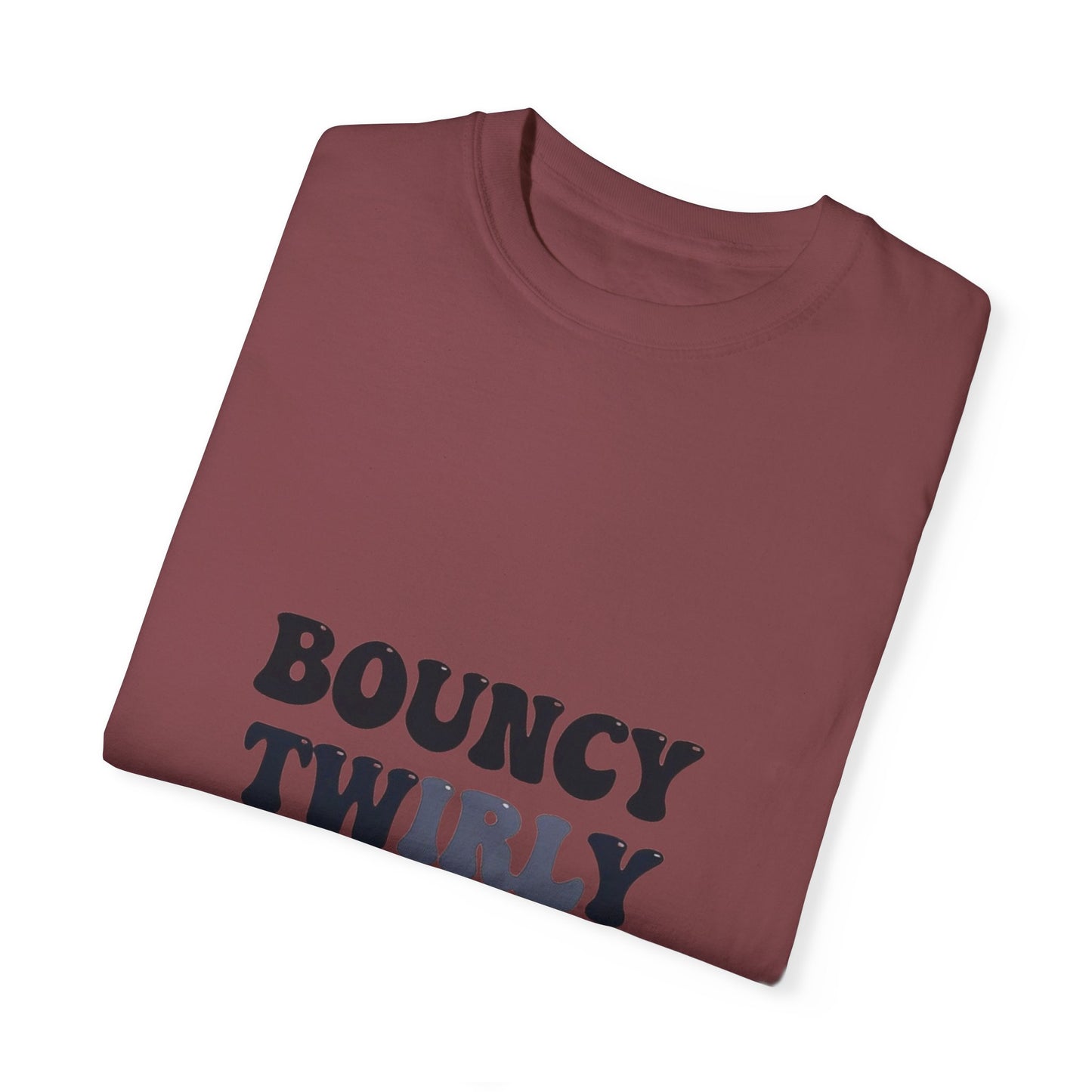 Bouncy Twirly Adorable T-Shirt – Men Garment-Dyed Tee for Fun Lovin' Souls