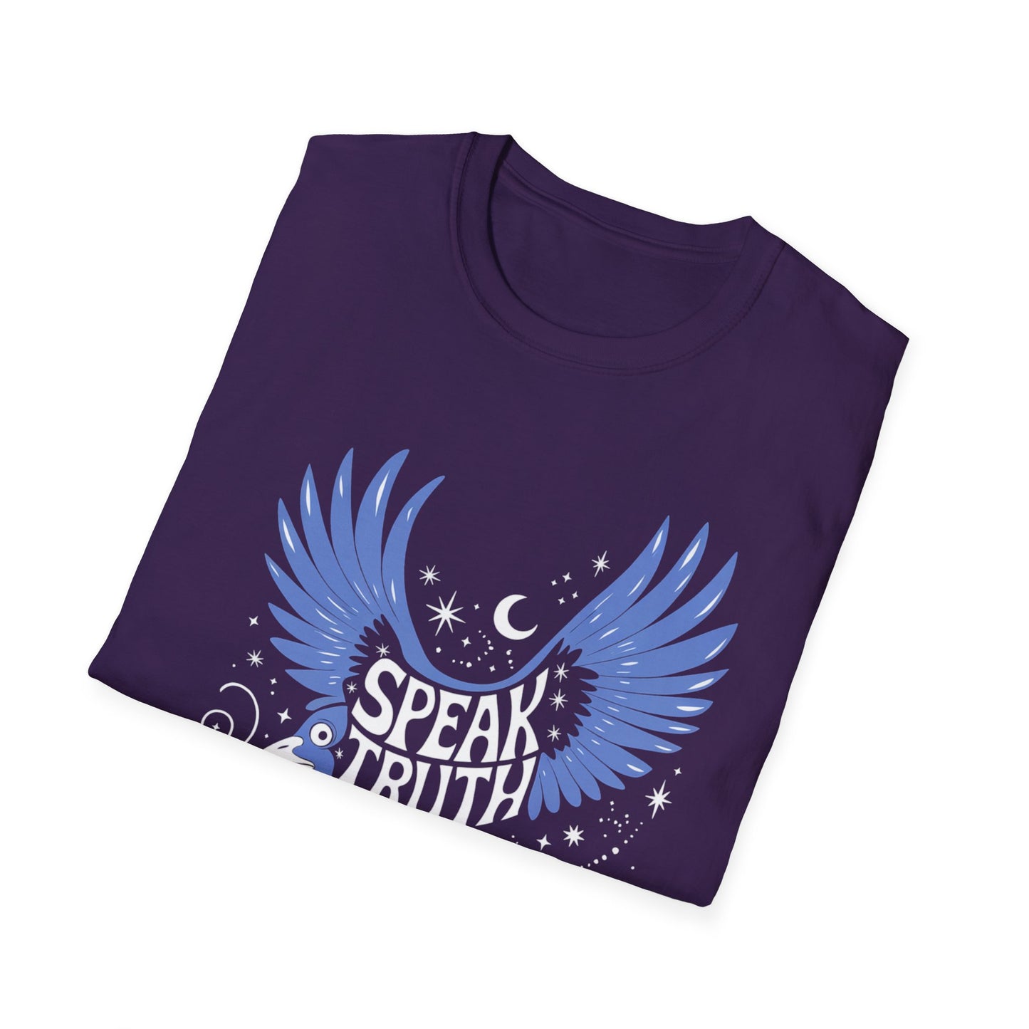 Blue Bird Graphic Womens T-Shirt, Casual Wear, Gift for Bird Lovers, Nature-Themed Apparel, Comfortable Everyday Tee