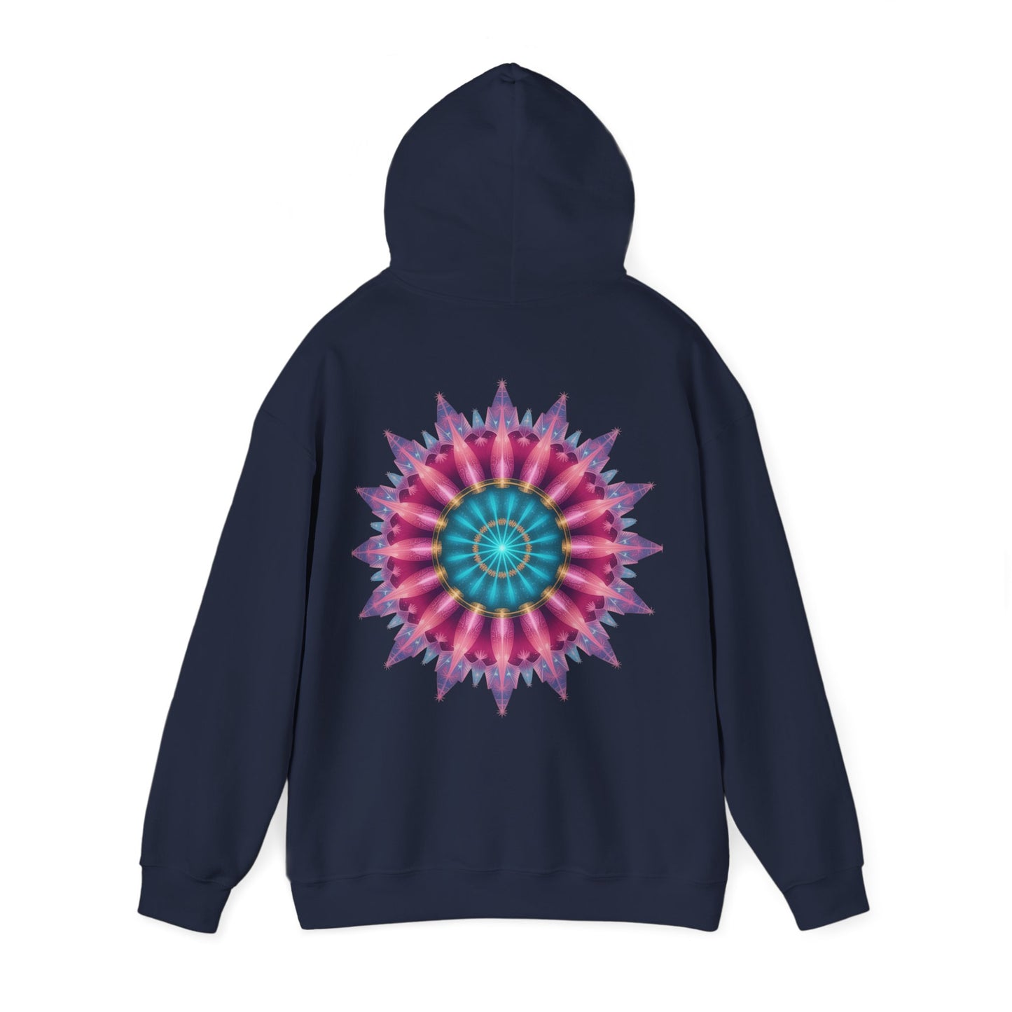 Colorful Mandala Hoodie - Cozy Unisex Heavy Blend™ Sweatshirt for Comfy Days, Gift for Art Lovers, Casual Wear, Festival Apparel