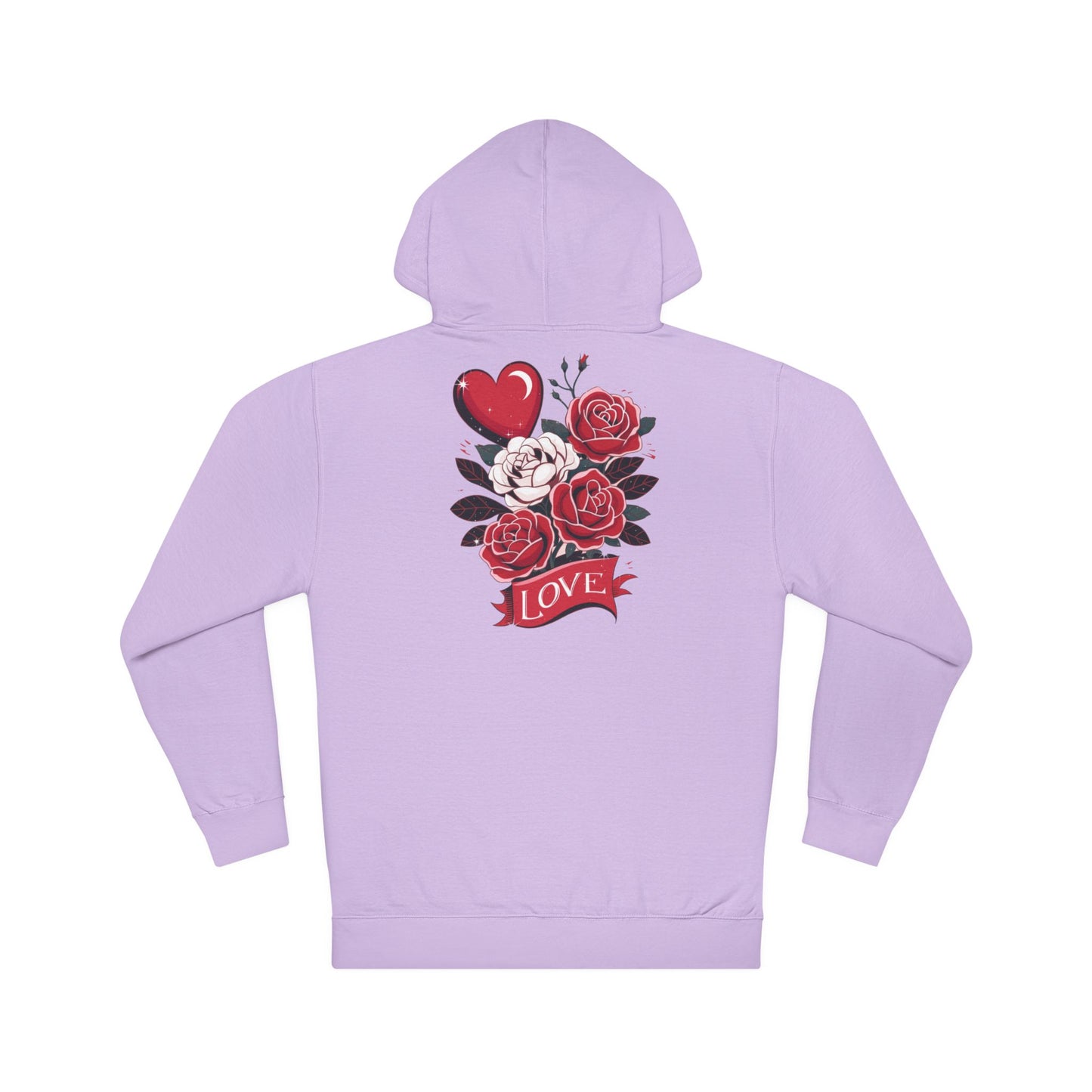 Romantic Floral Love Hooded Sweatshirt - Perfect for Everyday Wear