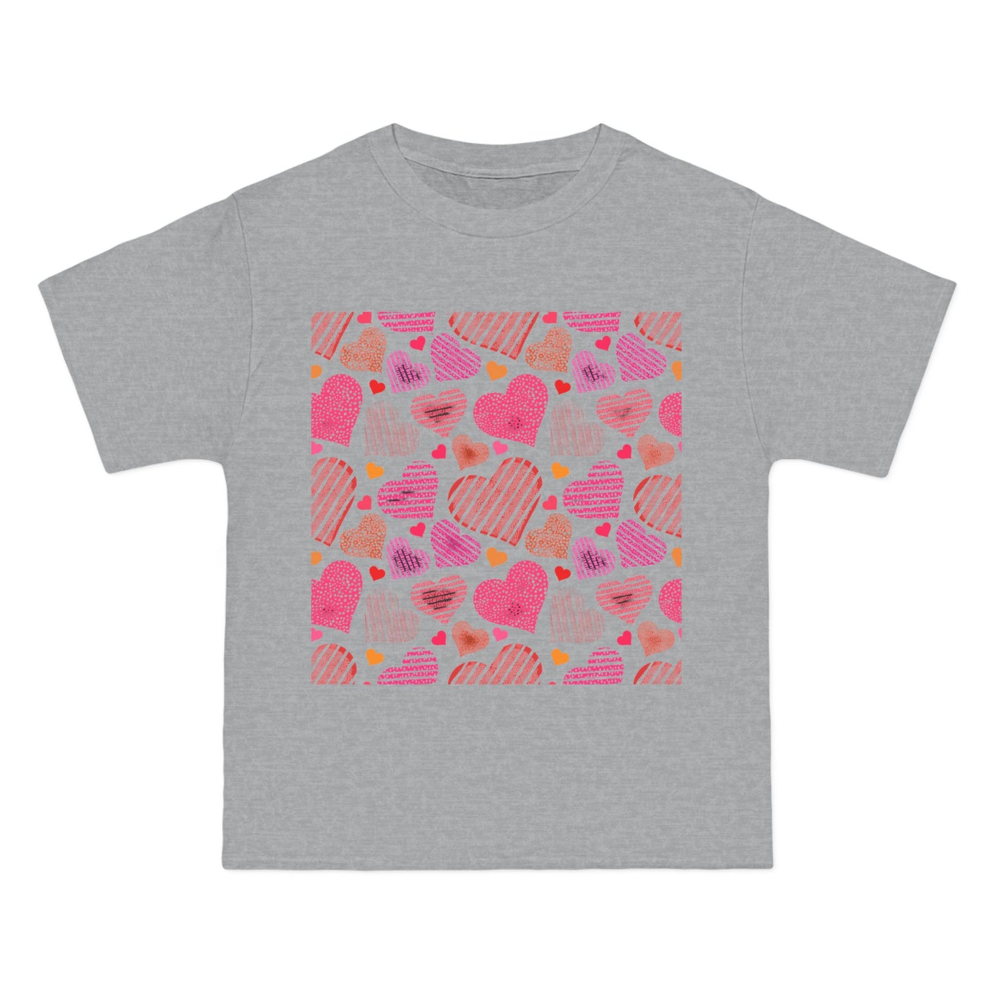 Cute Heart Pattern Short-Sleeve T-Shirt