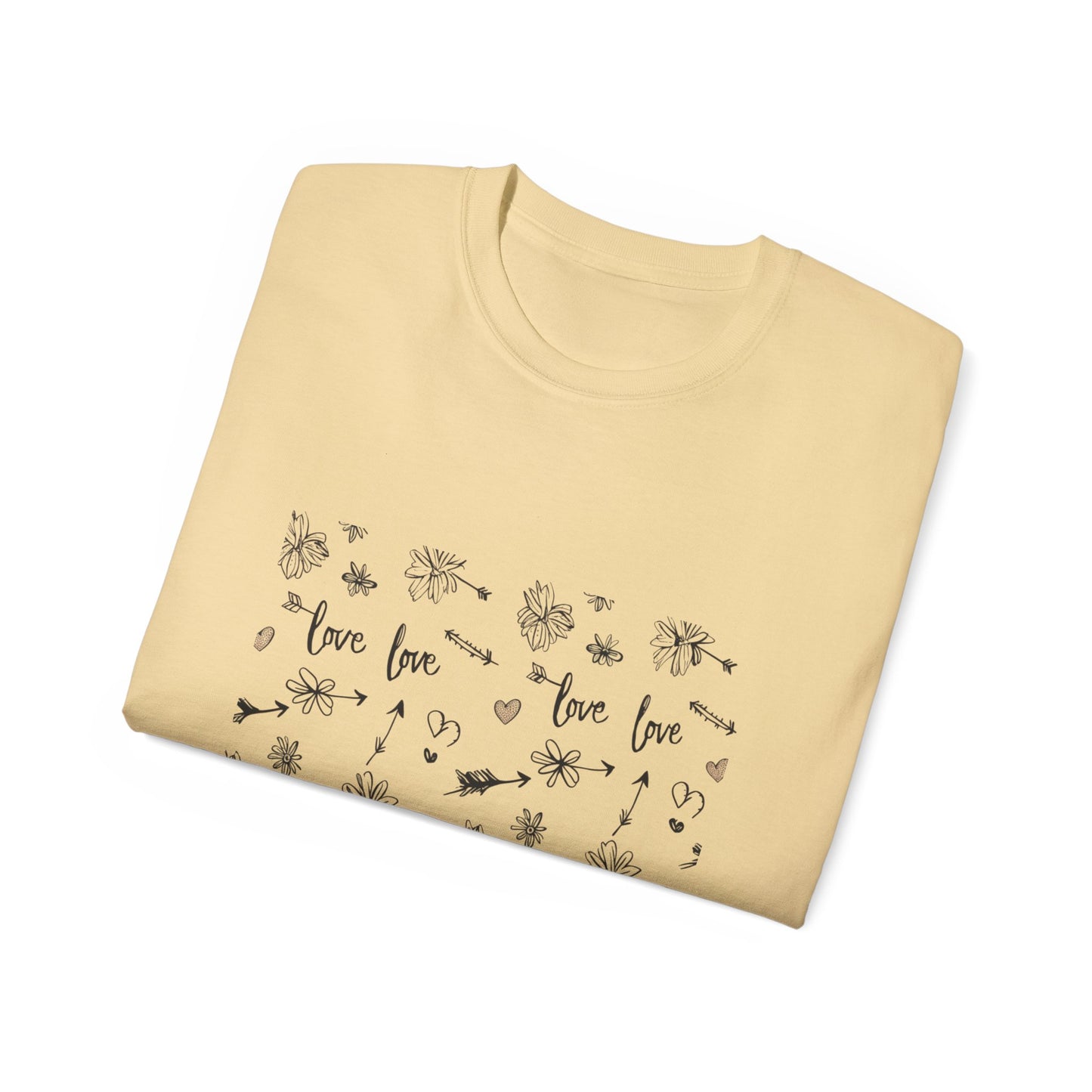 Love Floral Ultra Cotton Tee - Cute & Comfortable Shirt for Every Occasion