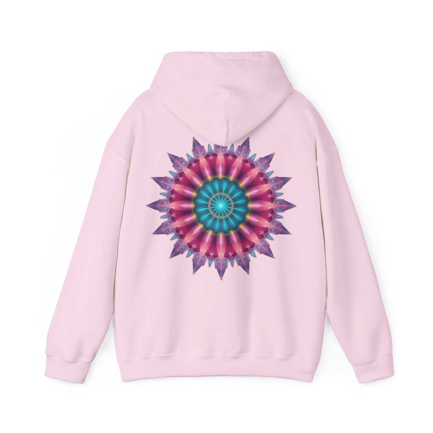 Colorful Mandala Hoodie - Cozy Unisex Heavy Blend™ Sweatshirt for Comfy Days, Gift for Art Lovers, Casual Wear, Festival Apparel