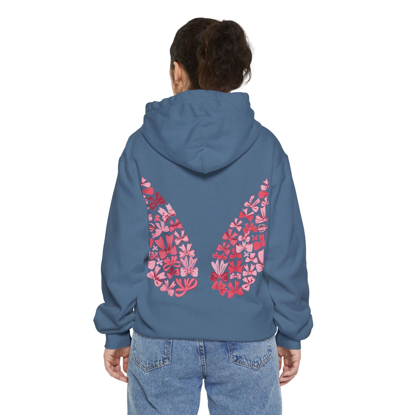 Sudadera con capucha teñida Heart Blossom | Ideal para ropa informal y amantes de la naturaleza