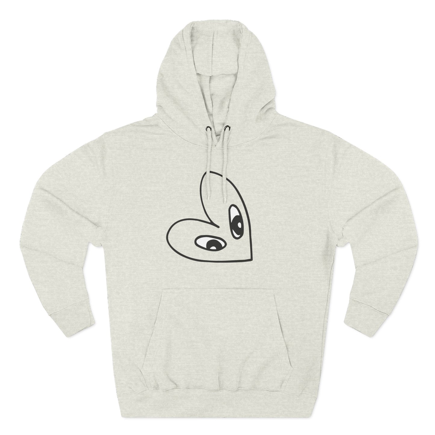 Sudadera con capucha de polar de tres paneles con gráfico Love
