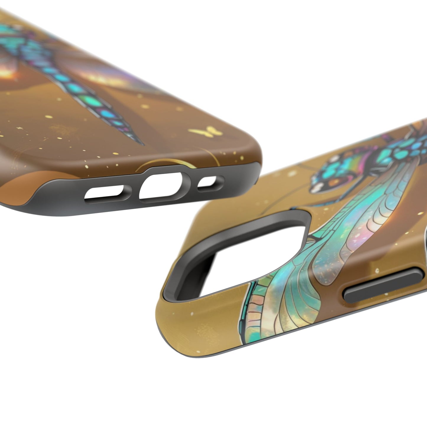 Dragonfly Magnetic Phone Case, Colorful Phone Cover, Gift for Nature Lovers, Unique Phone Accessory, Eco-Friendly Design