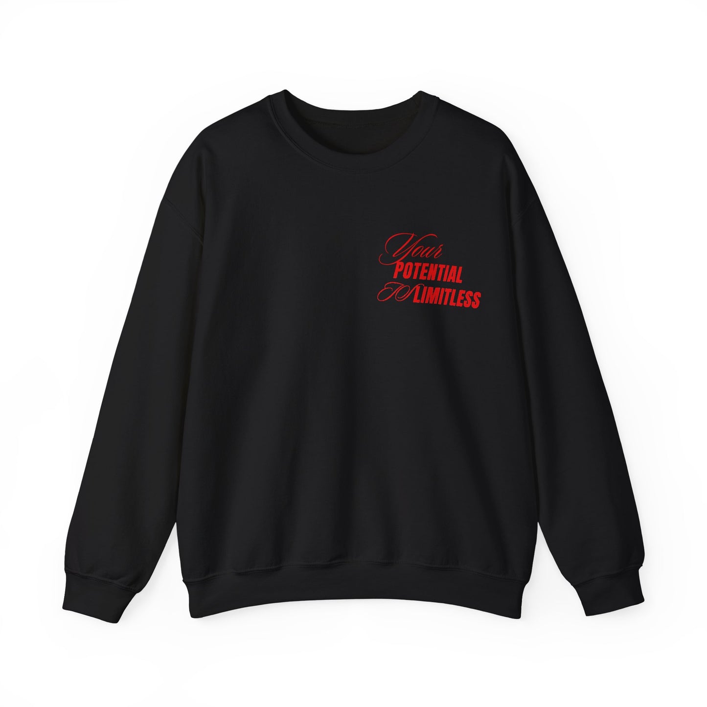 Inspirational Crewneck Sweatshirt - "Your Potential is Limitless"