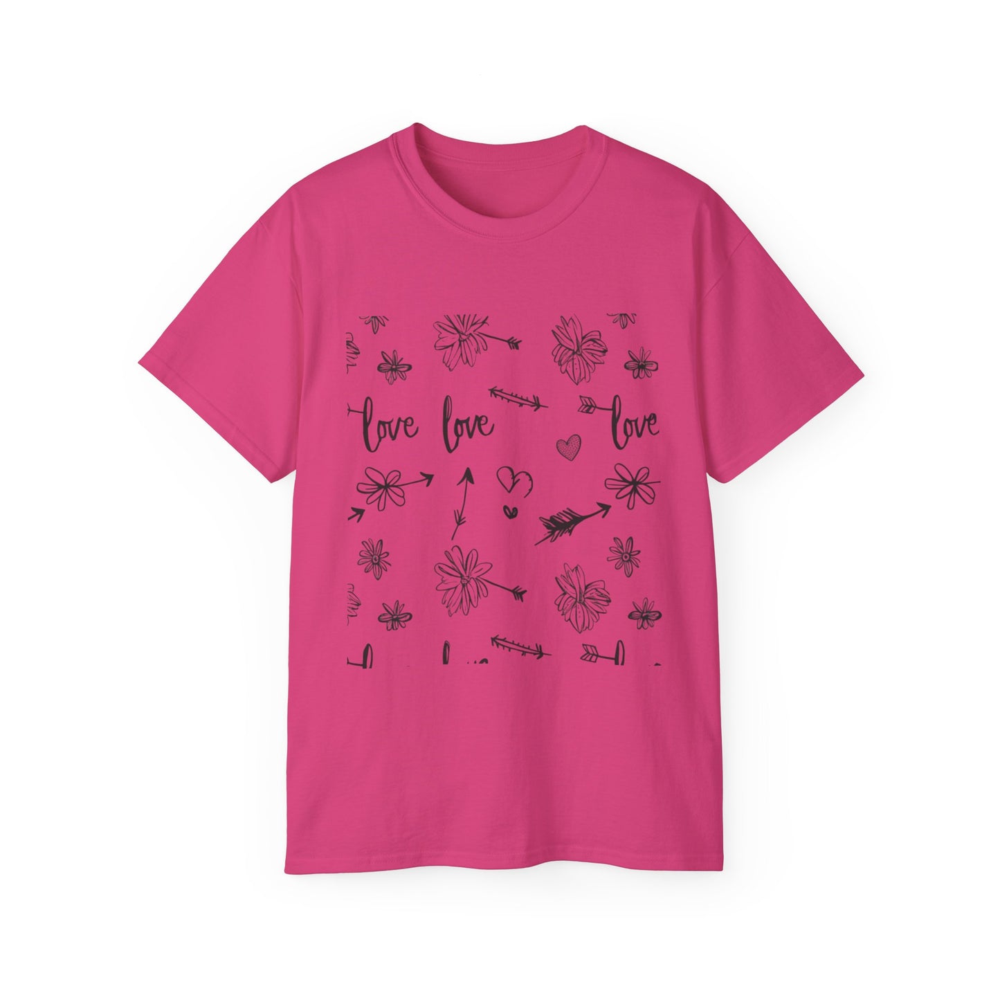 Maglietta Love Floral Ultra Cotton - Maglietta carina e comoda per ogni occasione