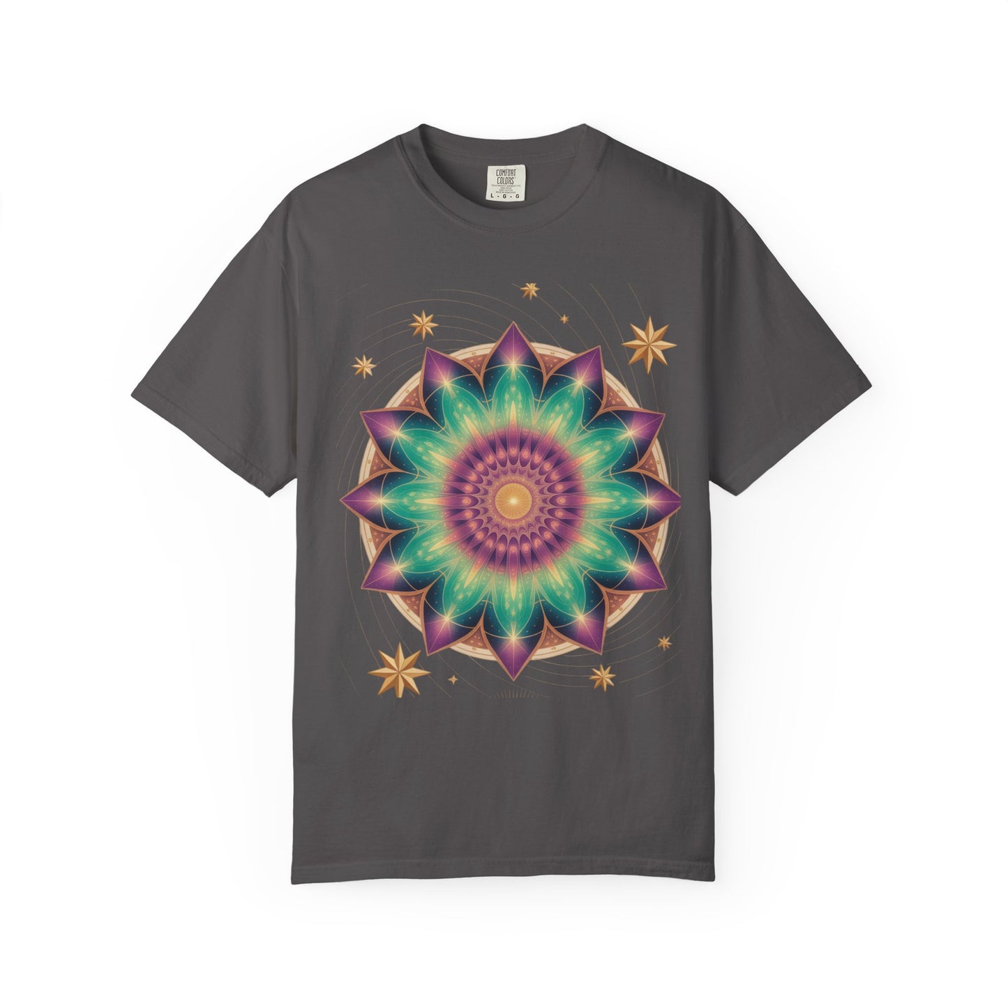 Tie-Dye Mandala T-Shirt, Spiritual Apparel, Bohemian Style Tee, Festival Wear, Eco-Friendly Fashion