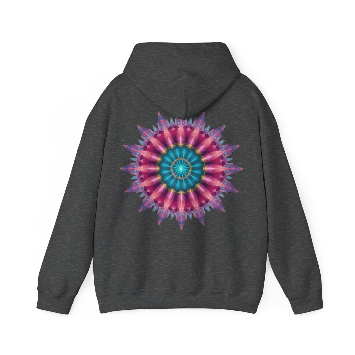 Colorful Mandala Hoodie - Cozy Unisex Heavy Blend™ Sweatshirt for Comfy Days, Gift for Art Lovers, Casual Wear, Festival Apparel