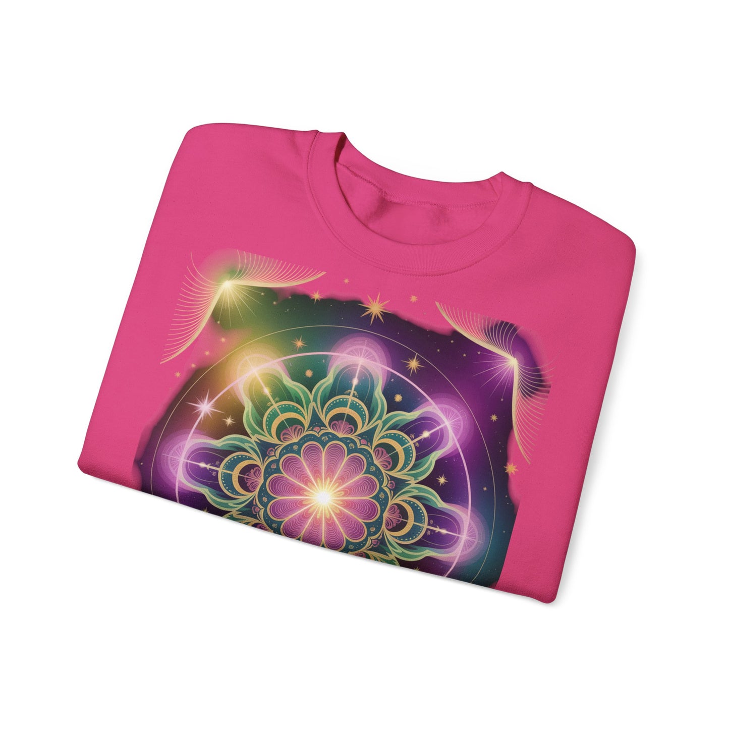 Cosmic Mandala Sweatshirt | Women's Crewneck | Soft Heavy Blend | Ideal for Cozy Nights, Meditation, Festivals, Gifts