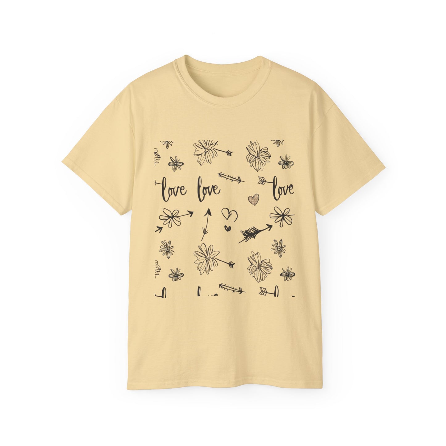 Maglietta Love Floral Ultra Cotton - Maglietta carina e comoda per ogni occasione