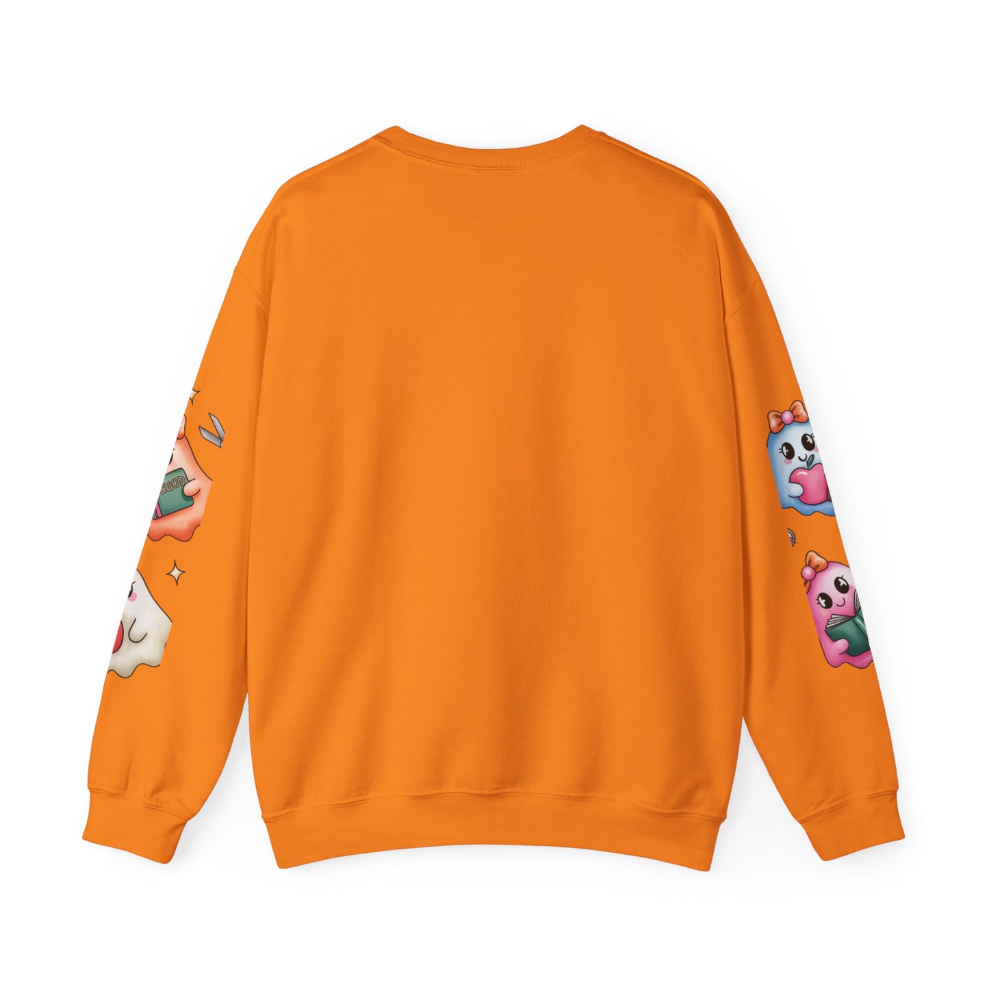 Cute Ghosts Women Crewneck Sweatshirt, Cozy Halloween Apparel, Spooky Season Outfit, Gift for Ghost Lovers, Funny Sweatshirt for Fall