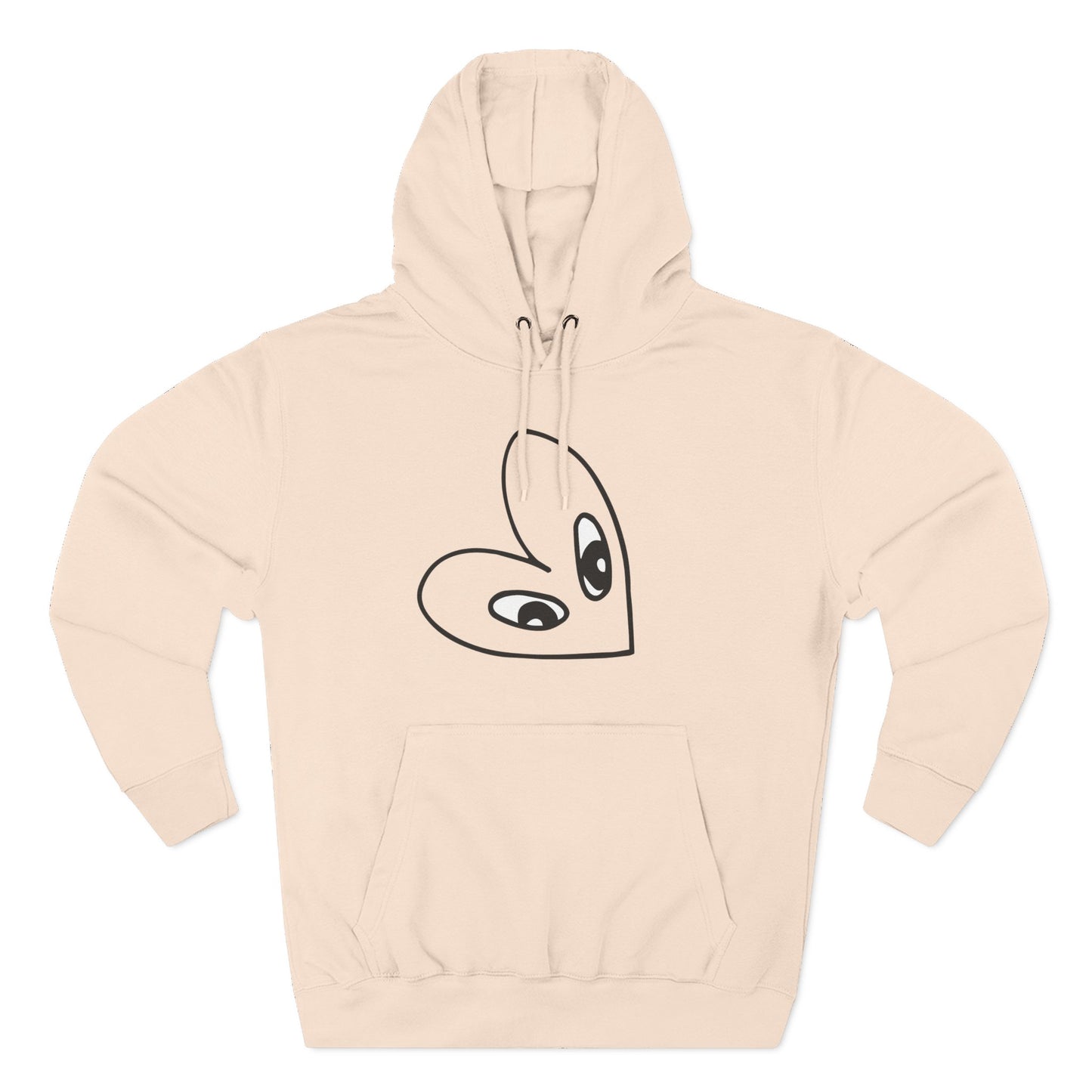 Sudadera con capucha de polar de tres paneles con gráfico Love