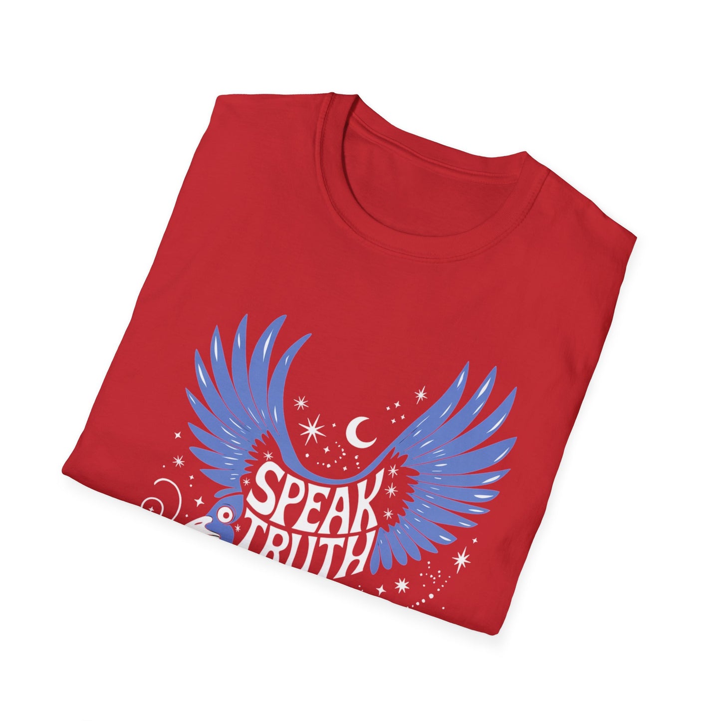 Blue Bird Graphic Womens T-Shirt, Casual Wear, Gift for Bird Lovers, Nature-Themed Apparel, Comfortable Everyday Tee