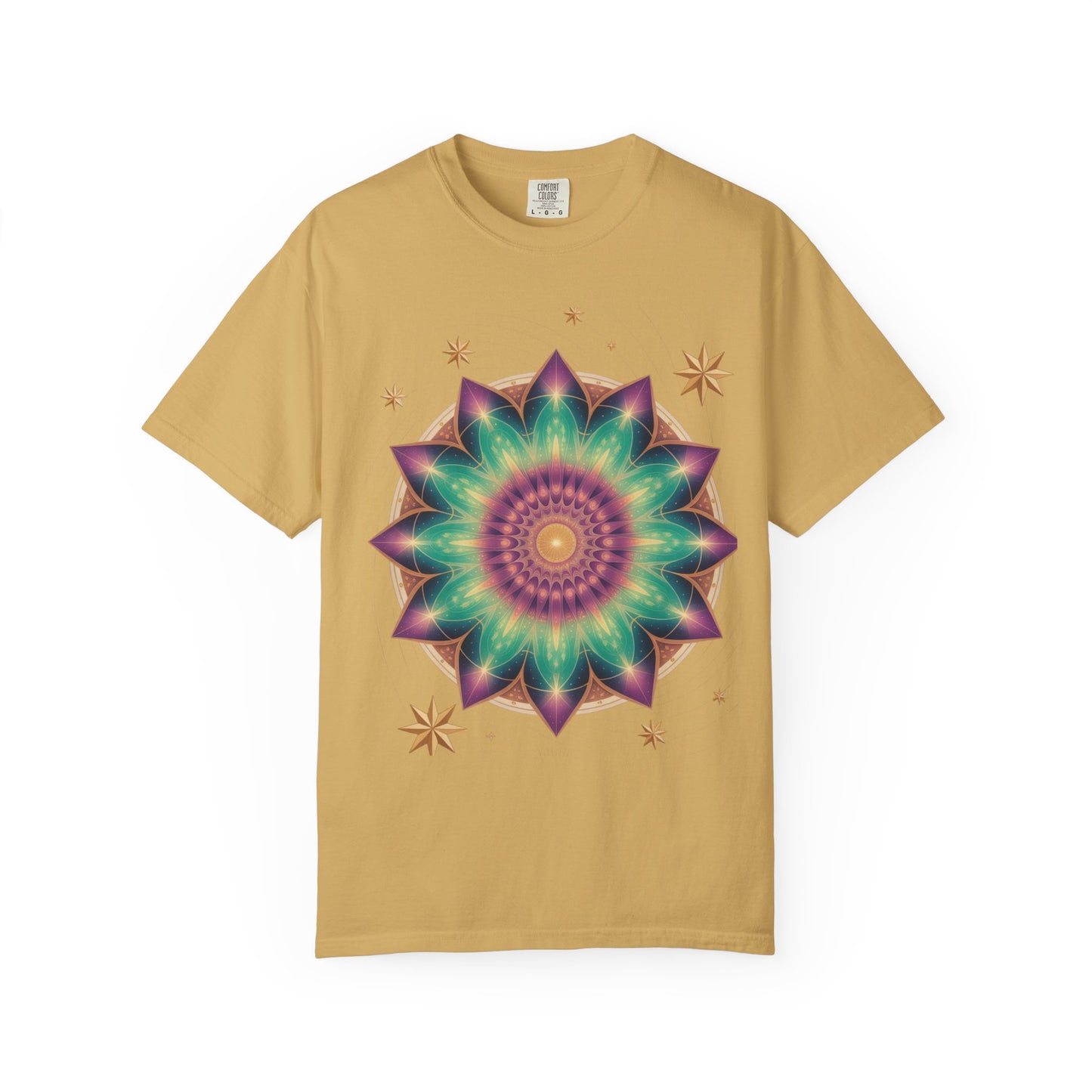 Tie-Dye Mandala T-Shirt, Spiritual Apparel, Bohemian Style Tee, Festival Wear, Eco-Friendly Fashion