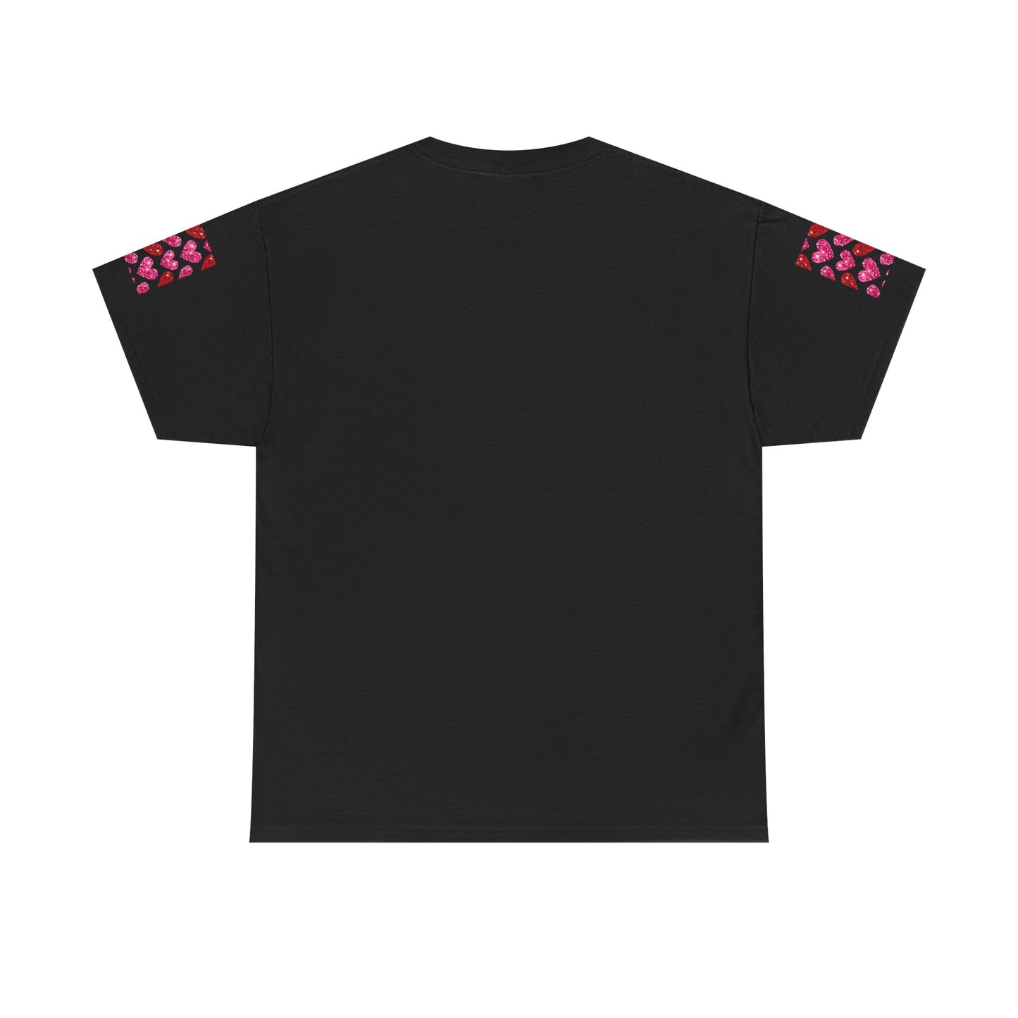 Sparkling Hearts Cotton Tee - Perfect for Valentine's Day & Love Celebrations
