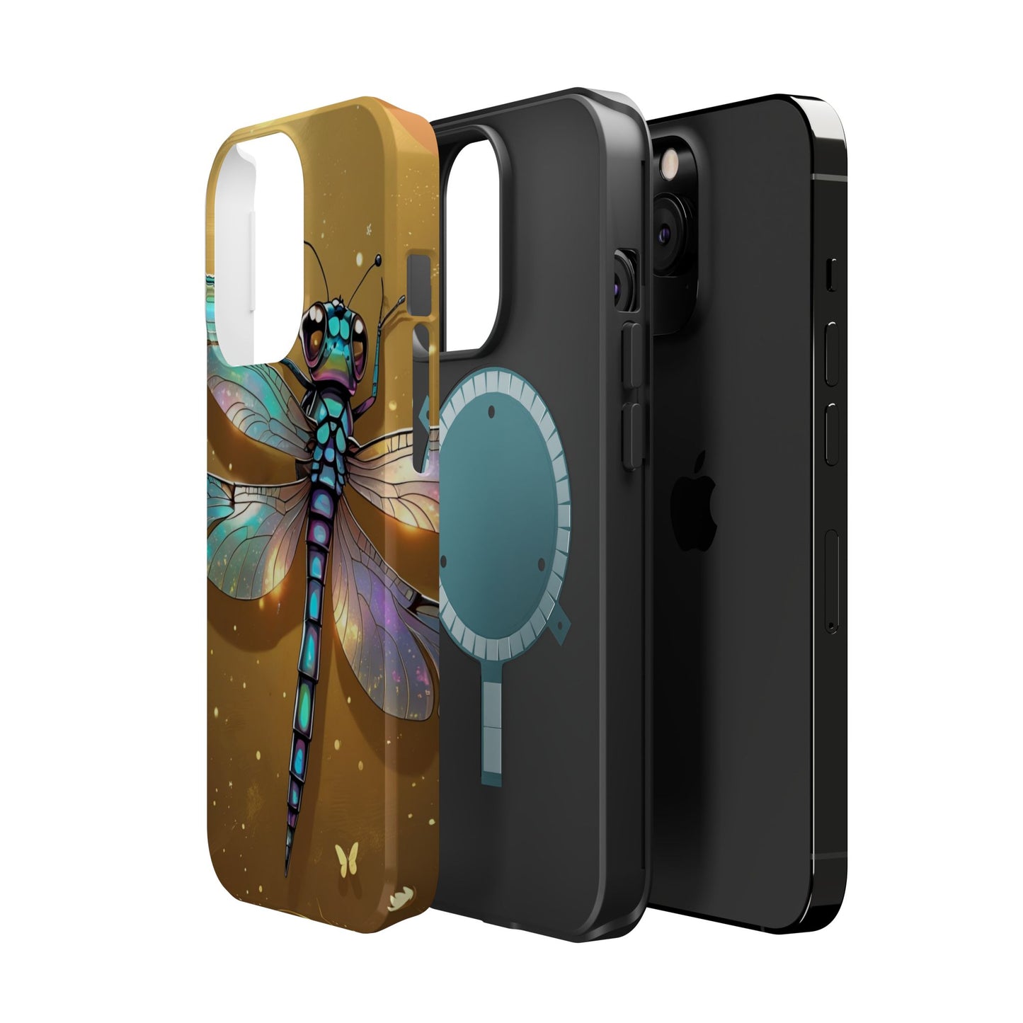 Dragonfly Magnetic Phone Case, Colorful Phone Cover, Gift for Nature Lovers, Unique Phone Accessory, Eco-Friendly Design