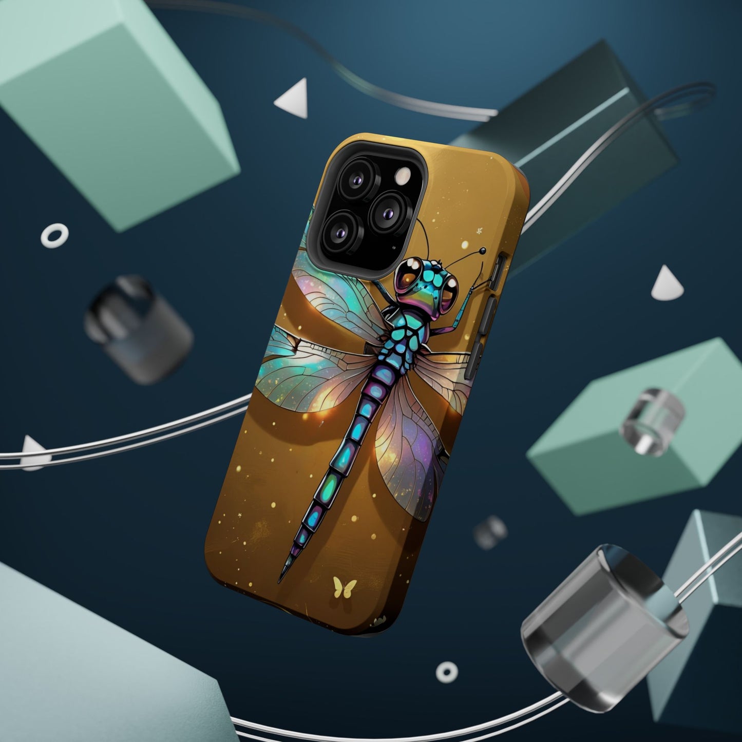 Dragonfly Magnetic Phone Case, Colorful Phone Cover, Gift for Nature Lovers, Unique Phone Accessory, Eco-Friendly Design