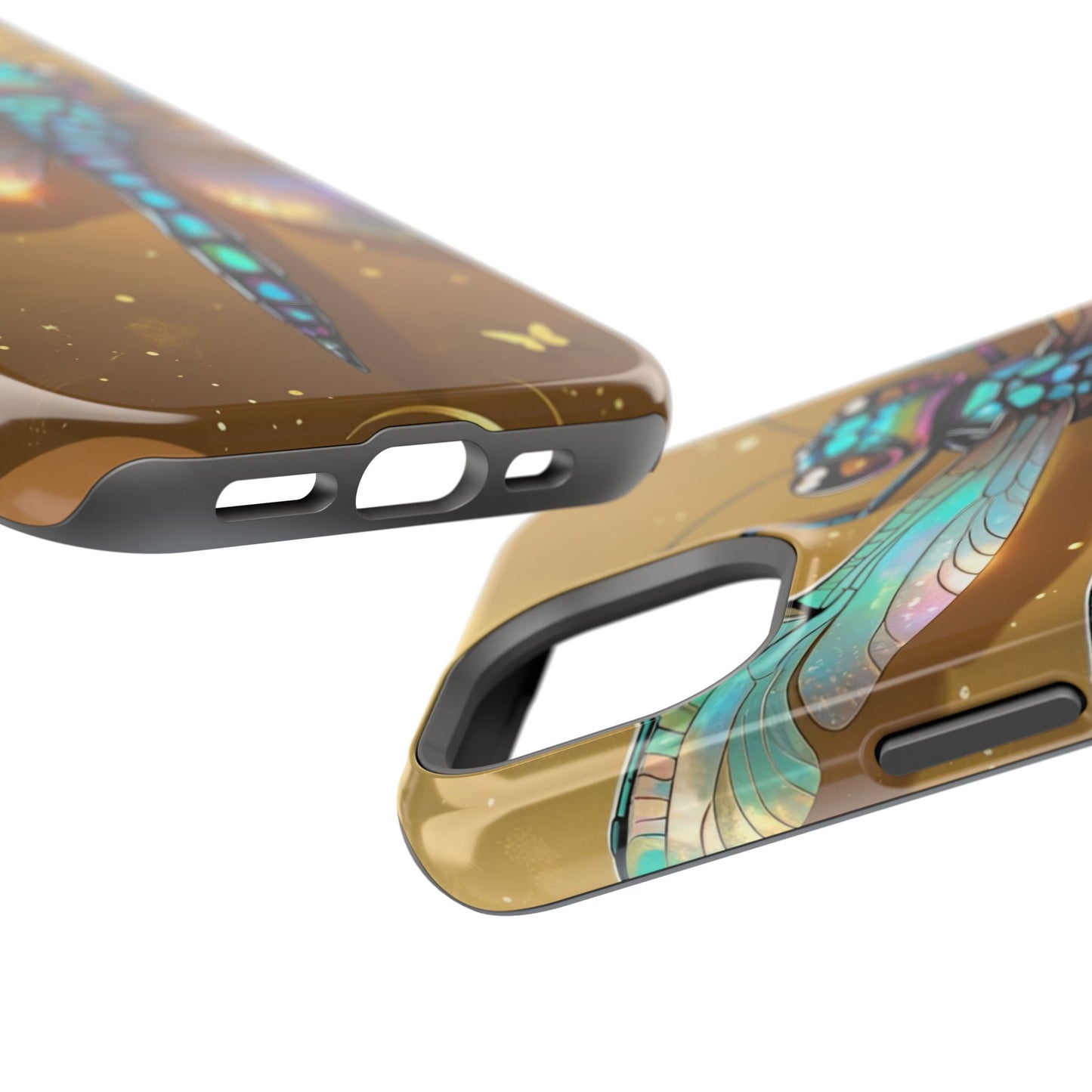Dragonfly Magnetic Phone Case, Colorful Phone Cover, Gift for Nature Lovers, Unique Phone Accessory, Eco-Friendly Design