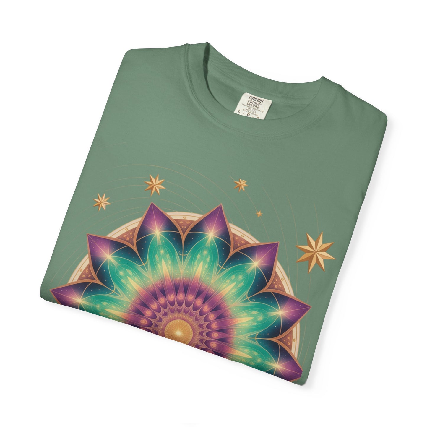 Tie-Dye Mandala T-Shirt, Spiritual Apparel, Bohemian Style Tee, Festival Wear, Eco-Friendly Fashion