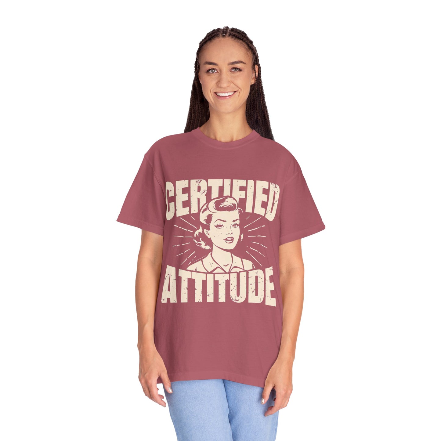 Certified Attitud Garment-Dyed T-Shirt - Casual & Confident Style
