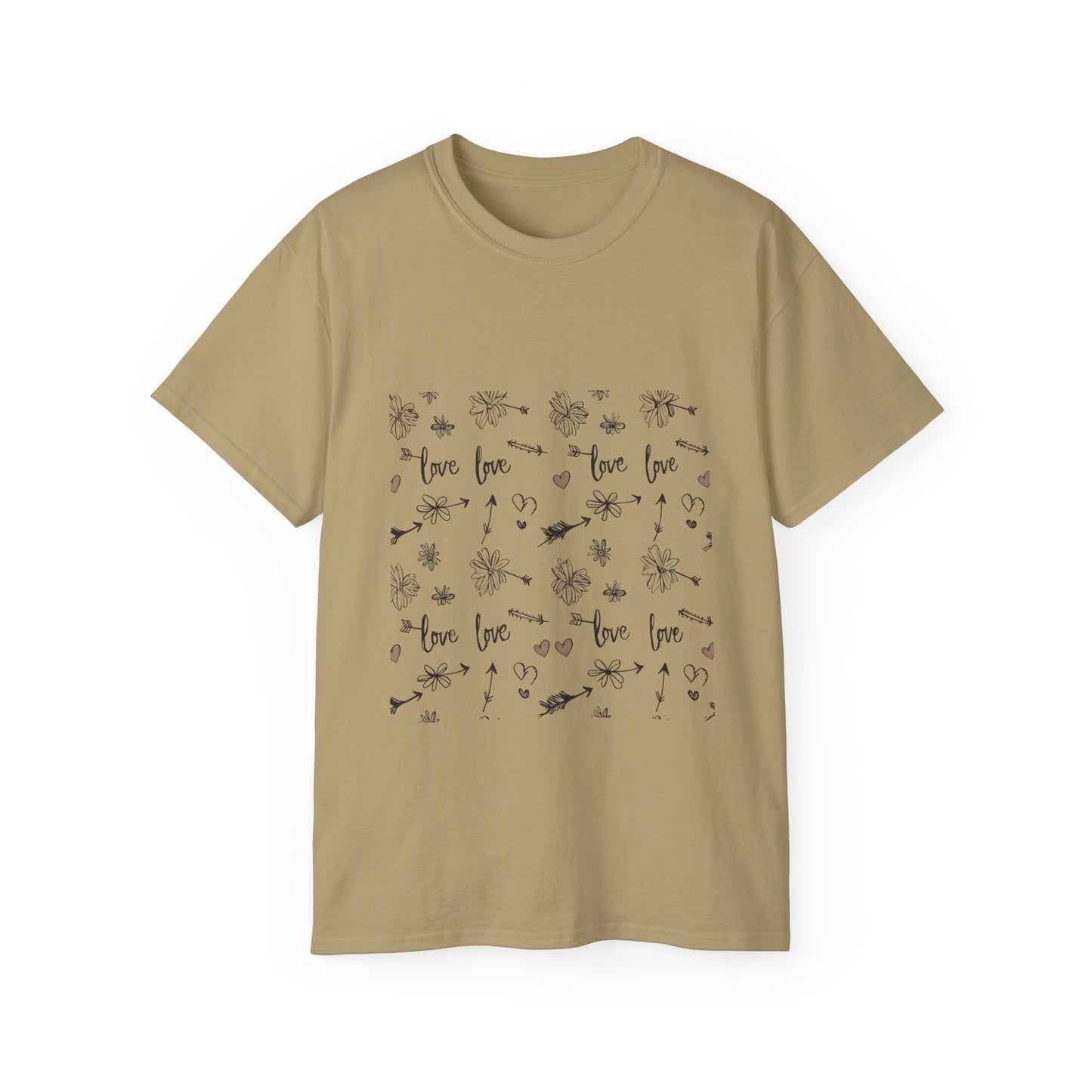 Love Floral Ultra Cotton Tee - Cute & Comfortable Shirt for Every Occasion