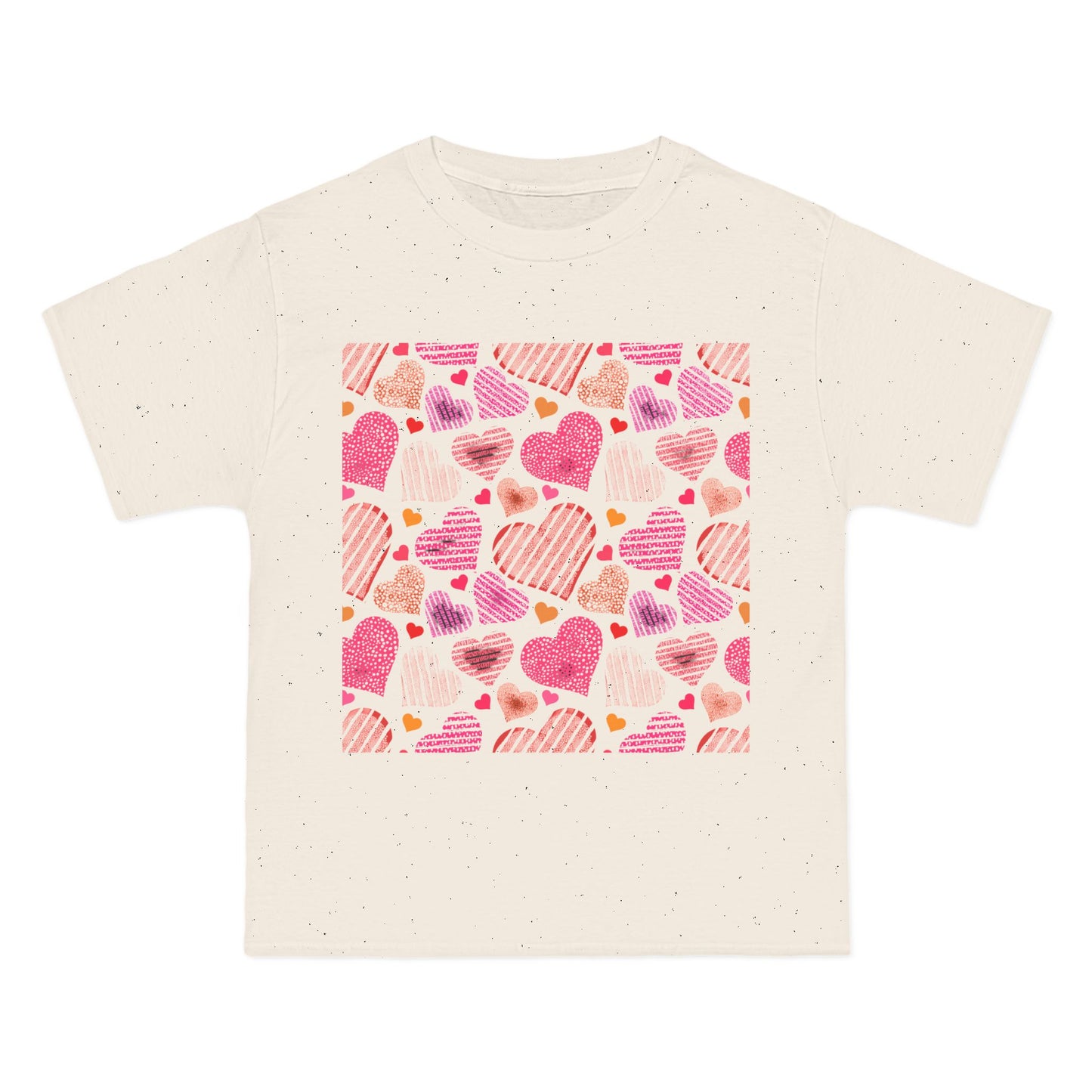 Cute Heart Pattern Short-Sleeve T-Shirt